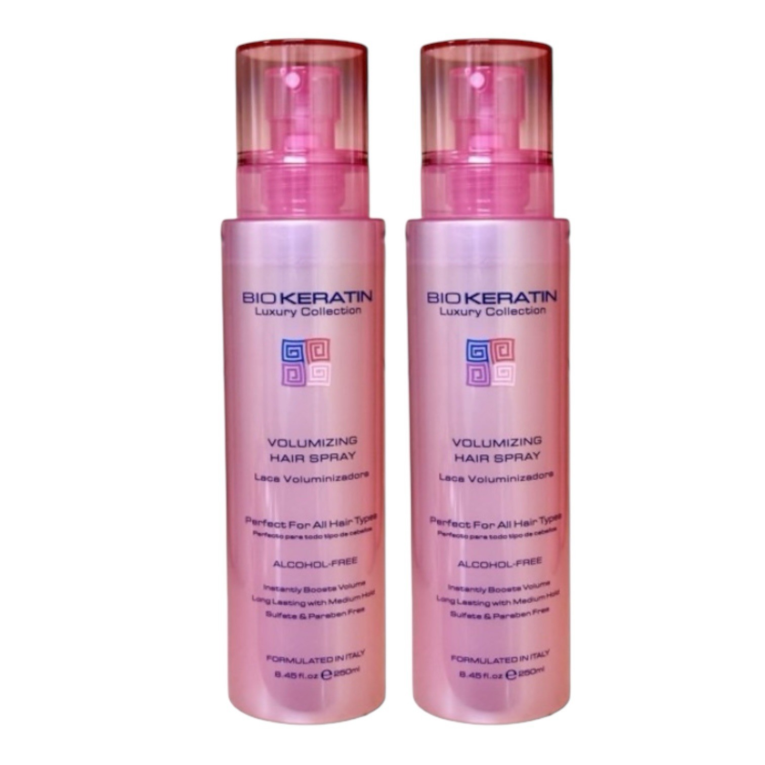 Bio Keratin Luxury Collection Volumizin Hair Spray for All Hair Types 8.45oz Set