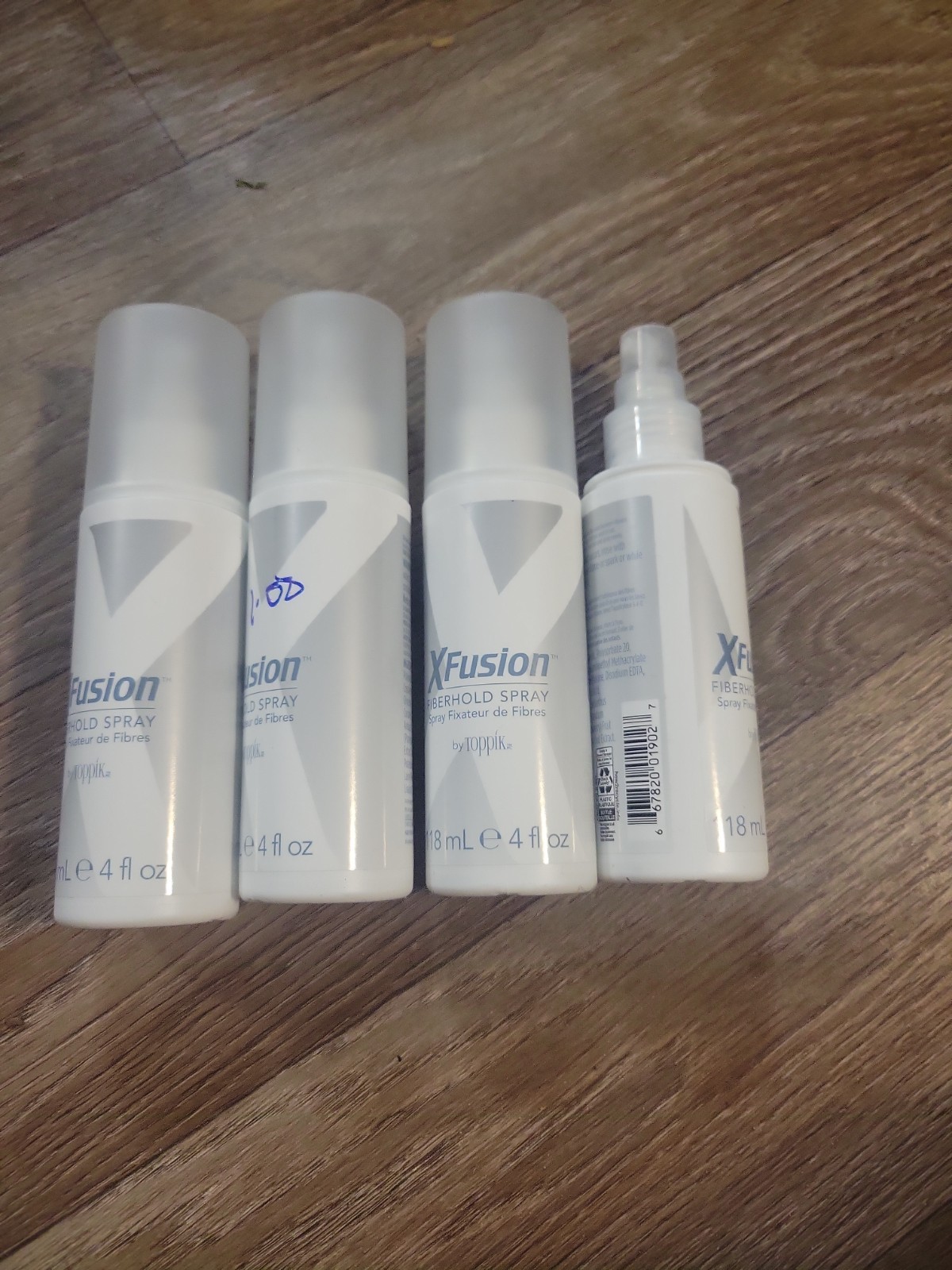 4 PACK Xfusion Fiberhold Hair Spray 4oz / 118ml