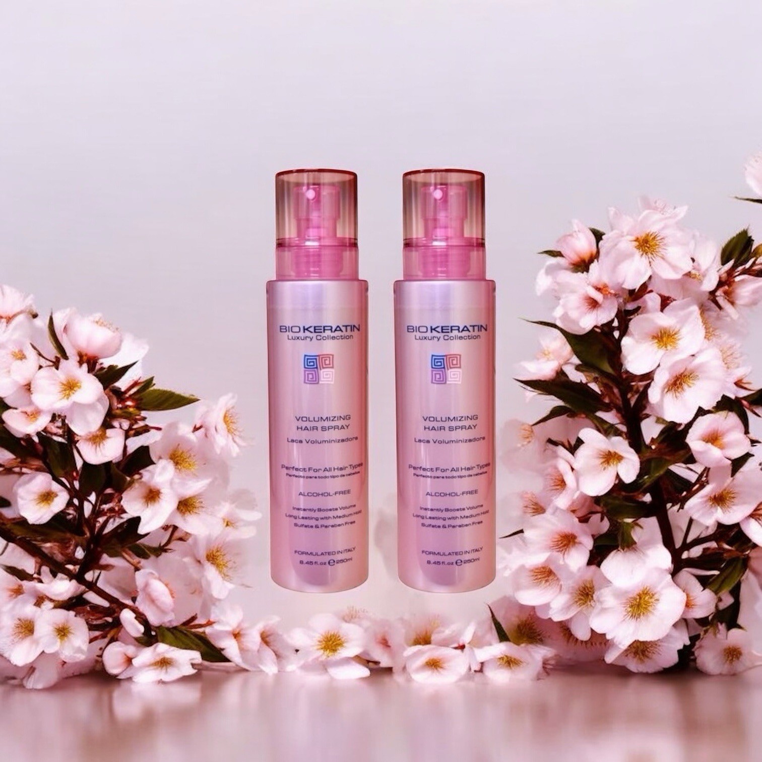 Bio Keratin Luxury Collection Volumizin Hair Spray for All Hair Types 8.45oz Set