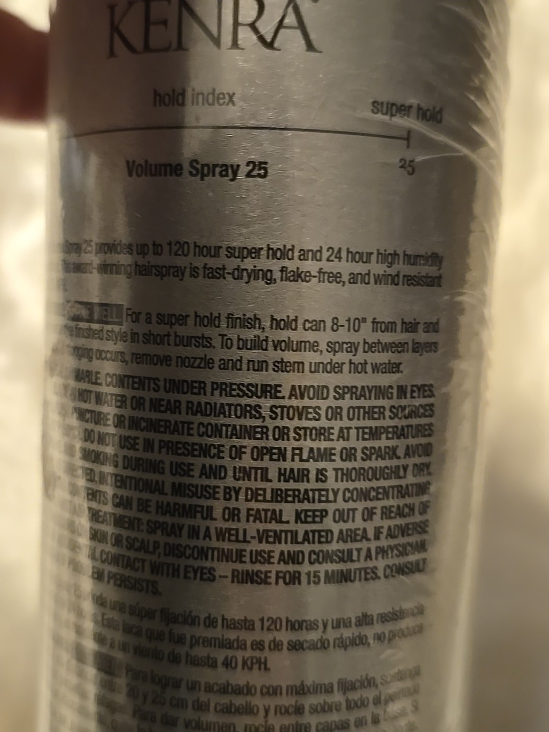 Kenra Volume Spray Super Hold Finishing Spray #25 16.0 oz