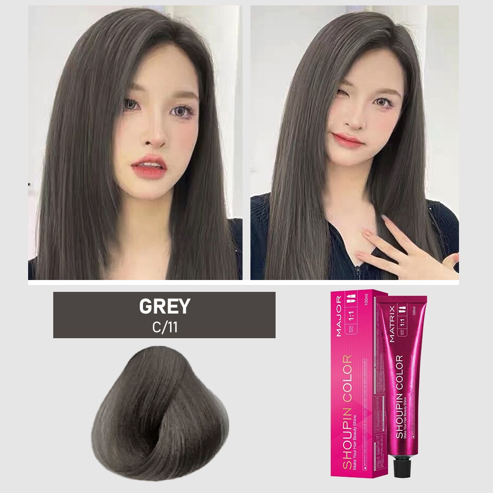 SHOUPIN Hair Coloring Shampoo Micro Tide Color Single Hair Cream 56 Colors 100ml