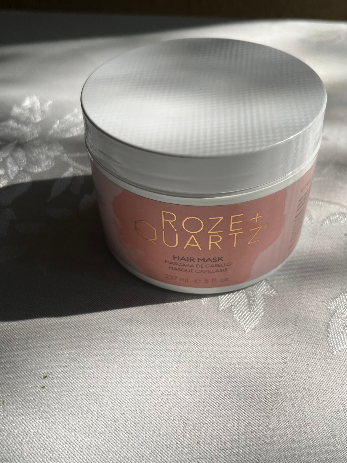 Rose + Quartz Hair Mask Damage Treatment Soft Silky & Shine FULL SIZE 8 fl oz