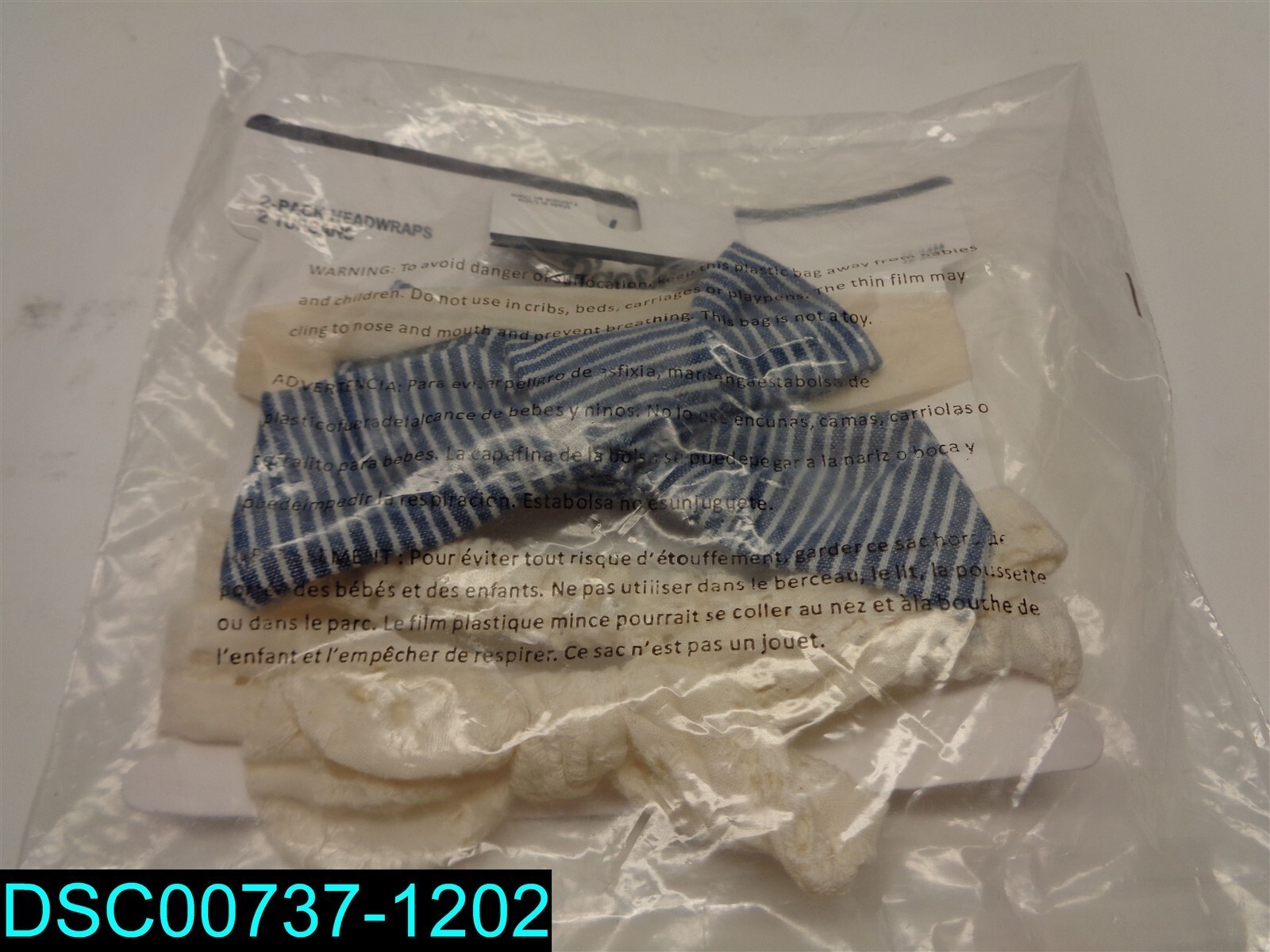 QTY=2-Pack: OshKosh B’gosh Headwraps 12-24M 889802197312