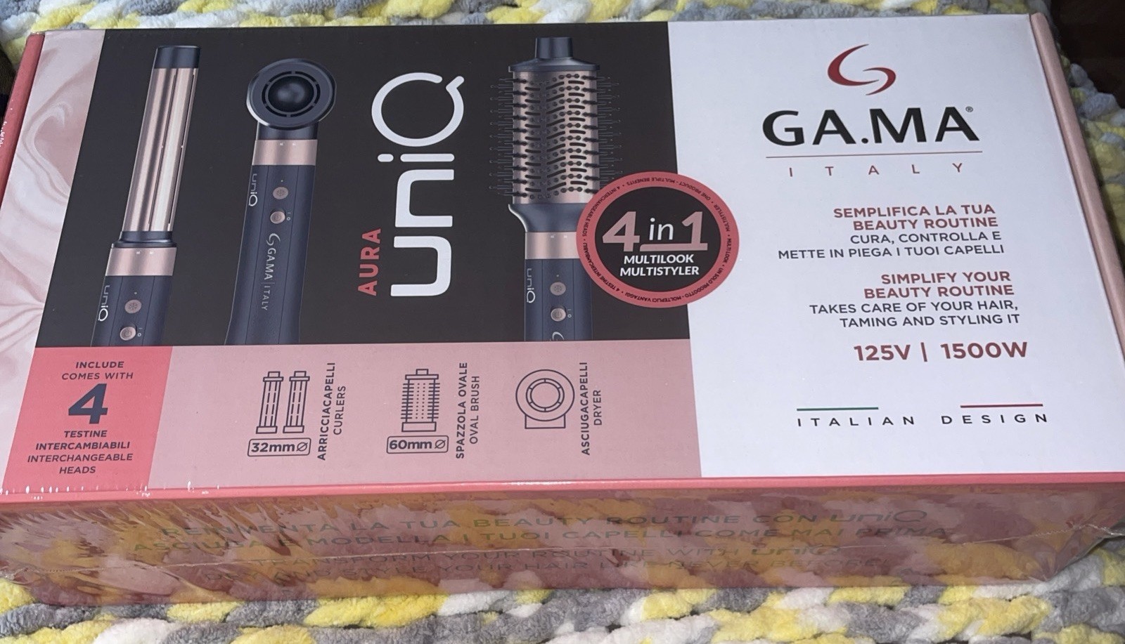 NEW Never Opened GA.MA Italy Aura UNIQ MultiProfessional 4-In-1 Multistyler