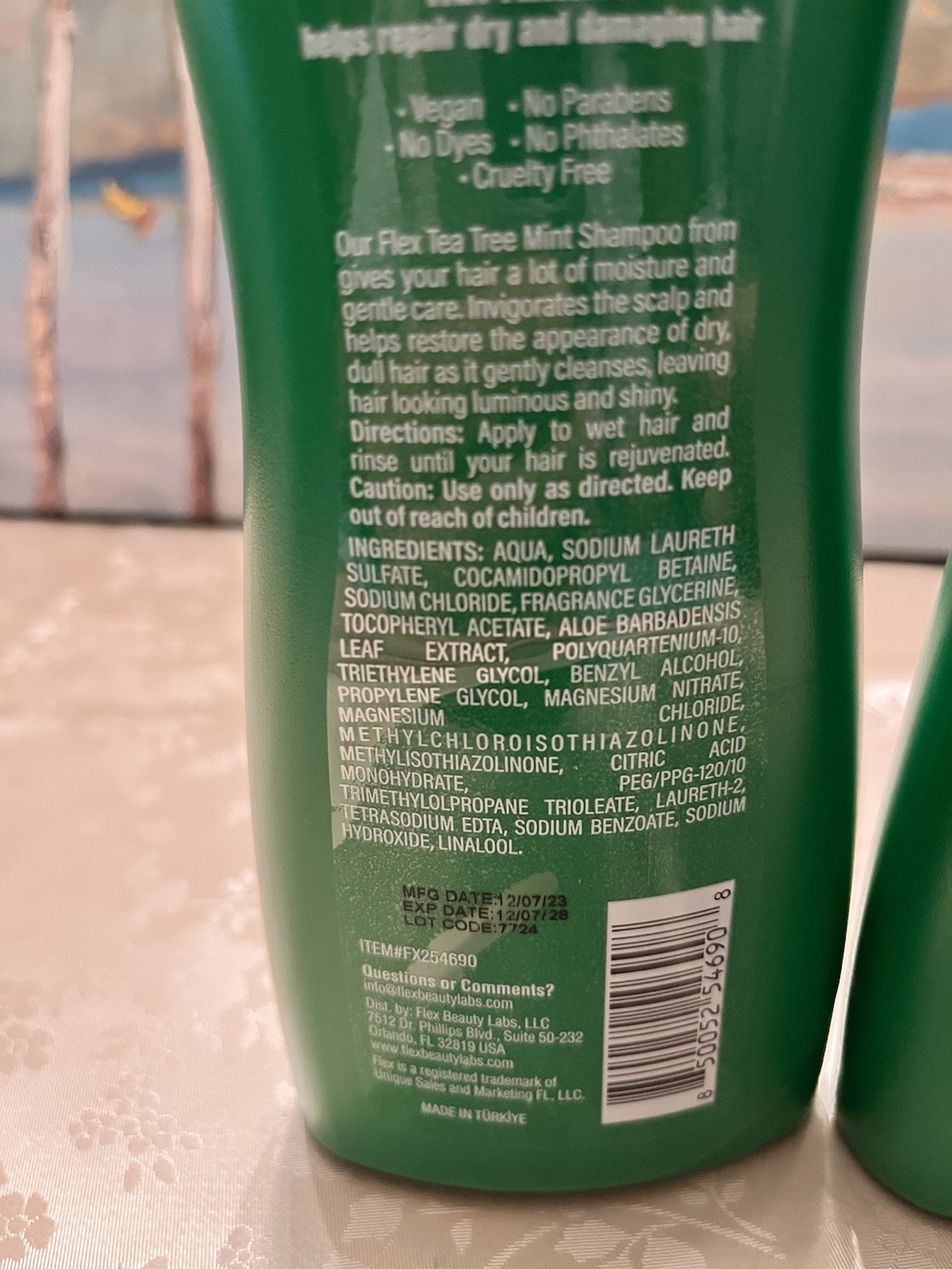 2 Bottles Tea Tree Mint Shampoo (15fl.oz.) New Exp 12/2028