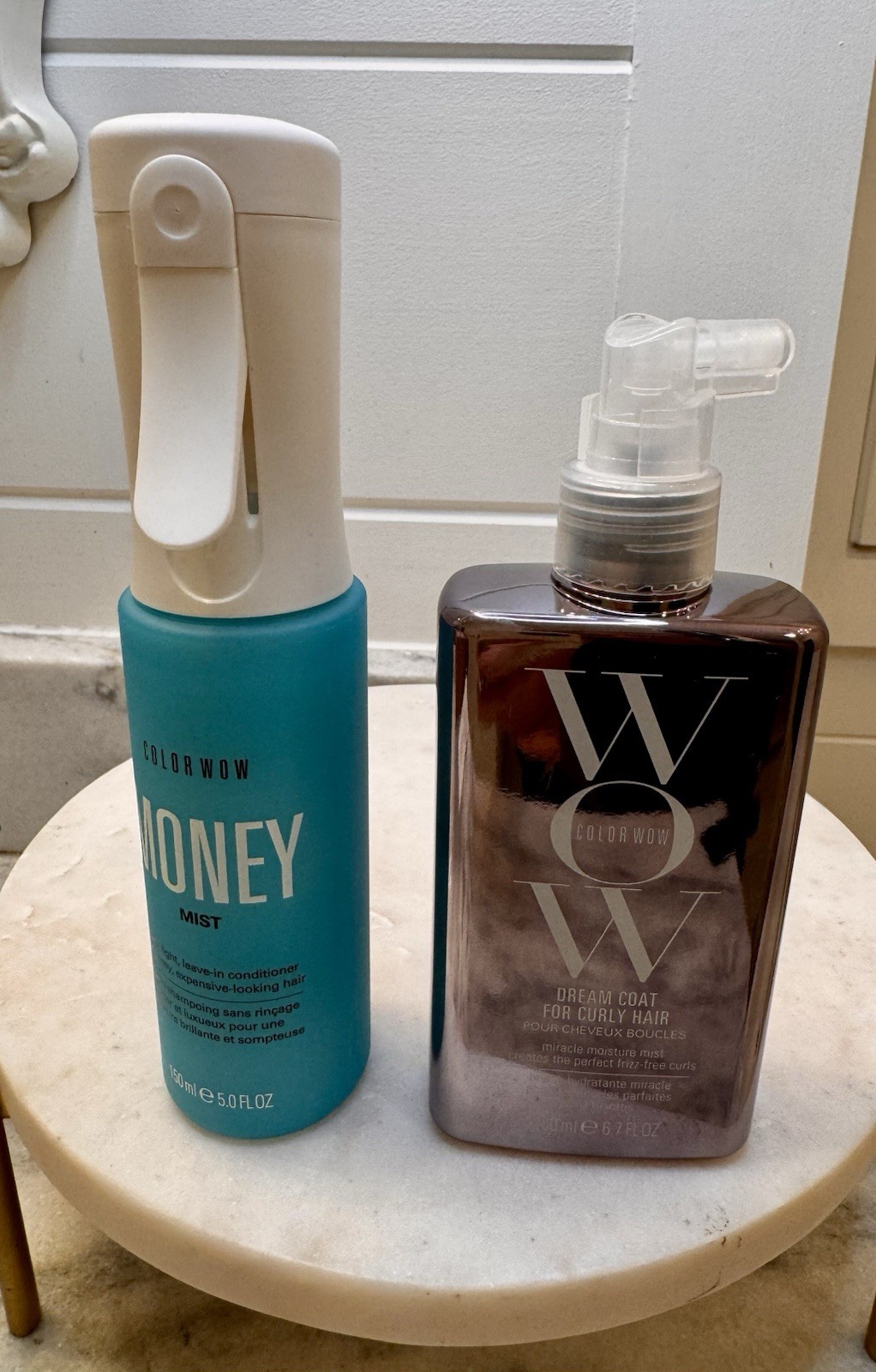 Color Wow Money Mist Leave In Conditioner Spray 5.0 fl oz, Dream Coat 6.7 oz