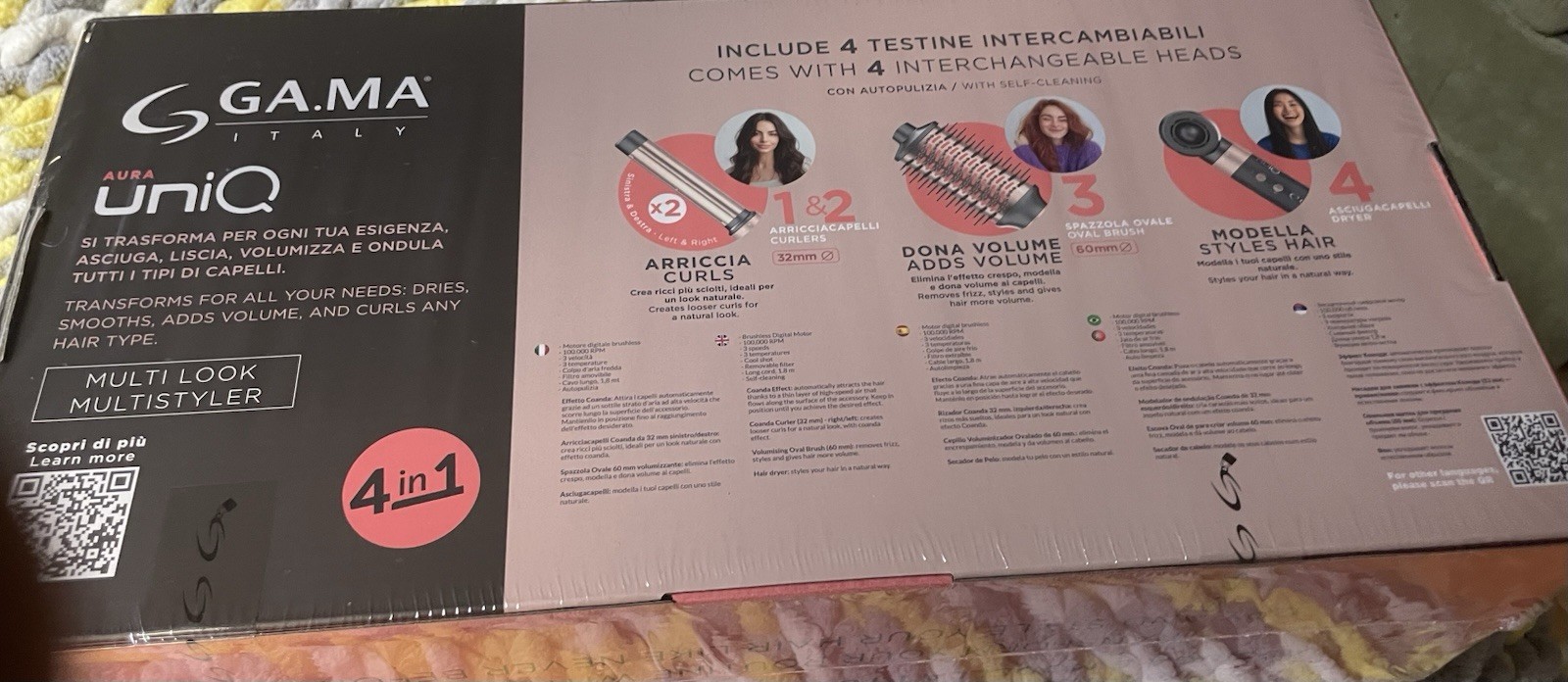 NEW Never Opened GA.MA Italy Aura UNIQ MultiProfessional 4-In-1 Multistyler