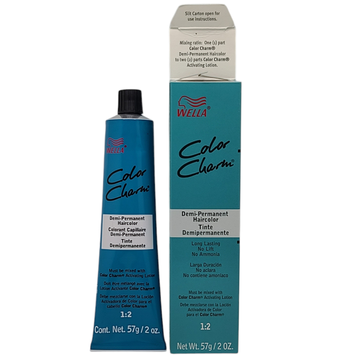 24 Pack Wella Color Charm Permanent Gel Hair Color 6RV 6/45 Fiery Red – 2 oz