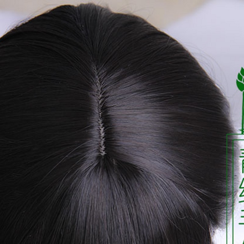 Chinese Traditional Hairpiece Hanfu Prop Ancient Custom Whole Hair Wig Archaic