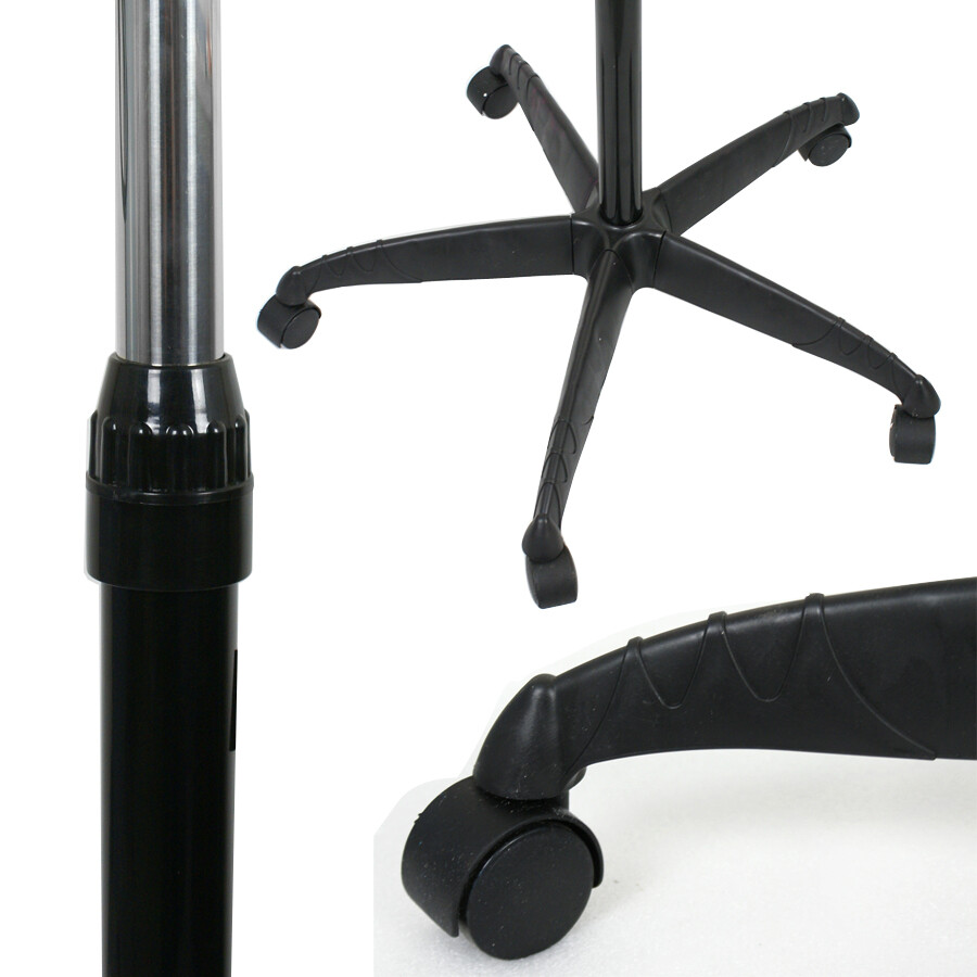 Professional 1300W Hooded Floor Bonnet Hair Dryer Stand Up w/Timer Rolling Wheel