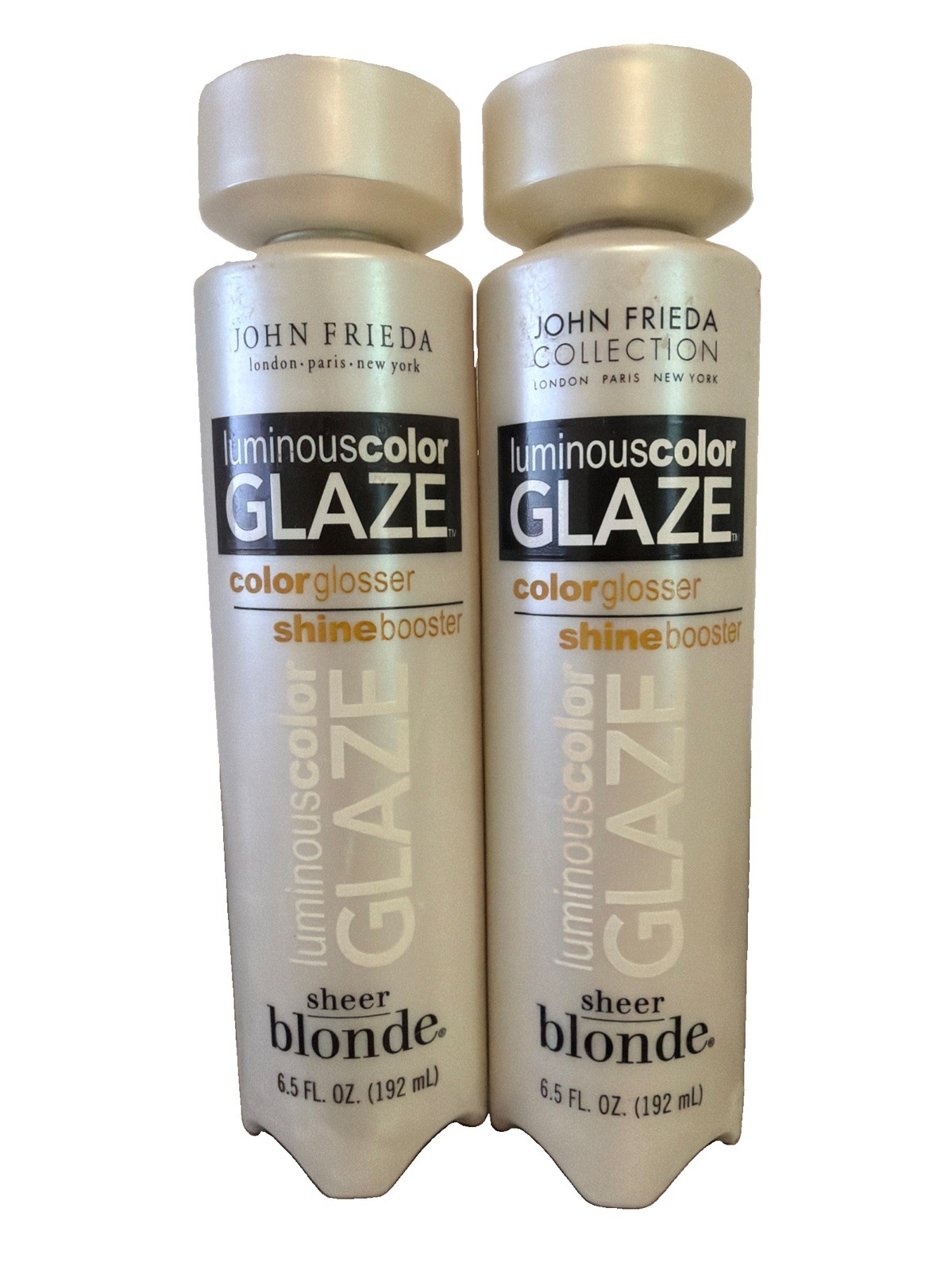 2x John Frieda Luminous Color Gloss Glaze Sheer Blonde Platinum to Champagne