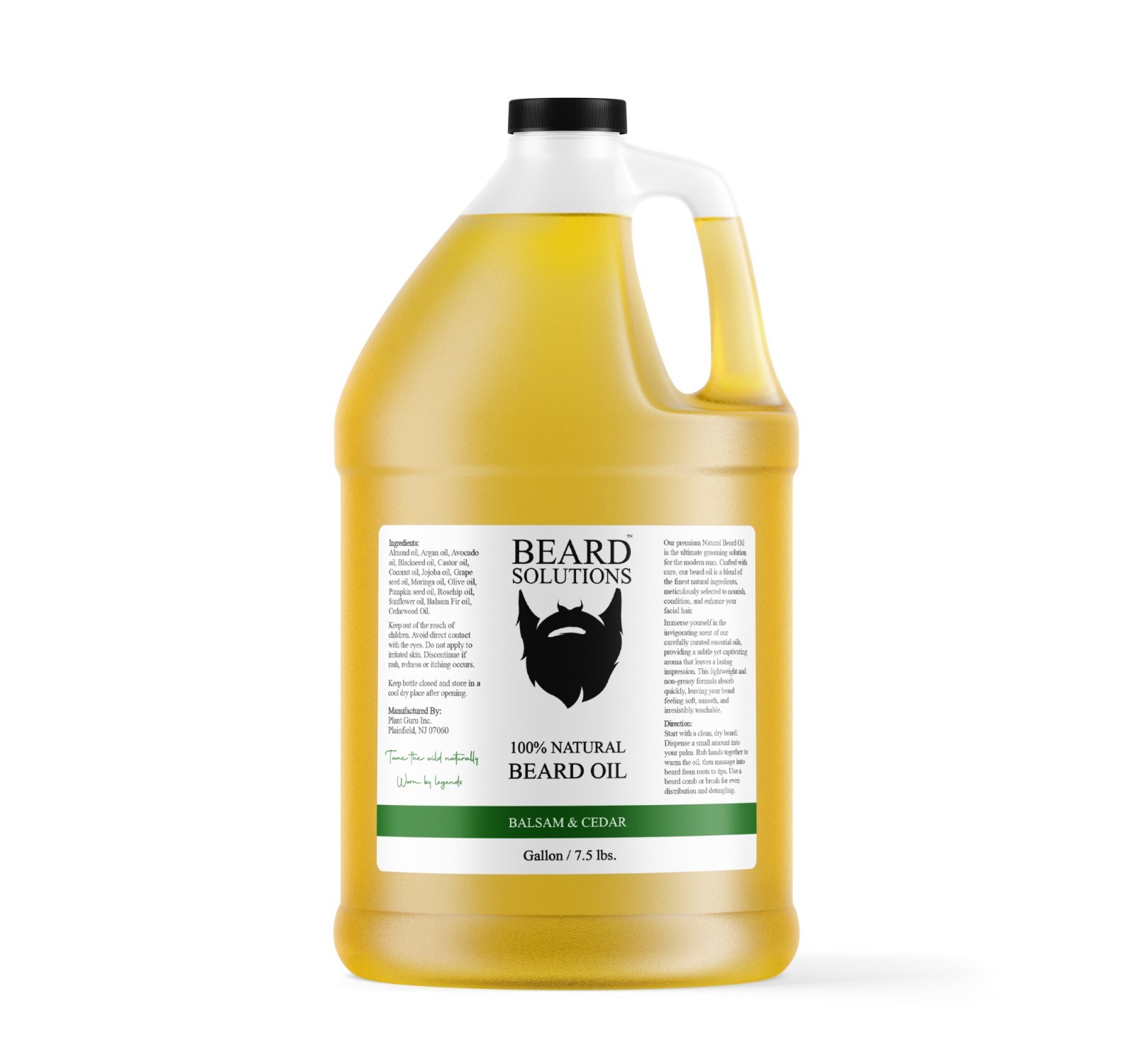Scented Beard Oil Gallon 7.5 lbs. Bulk 100% Natural Men’s Hair Growth Serum