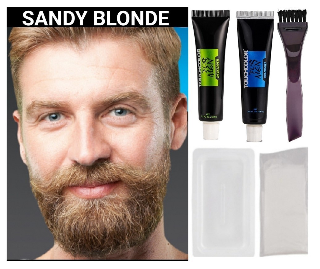 Beard & Mustache Hair Dye Cream – Fast Gray/White Coverage Black/Brown/Blonde