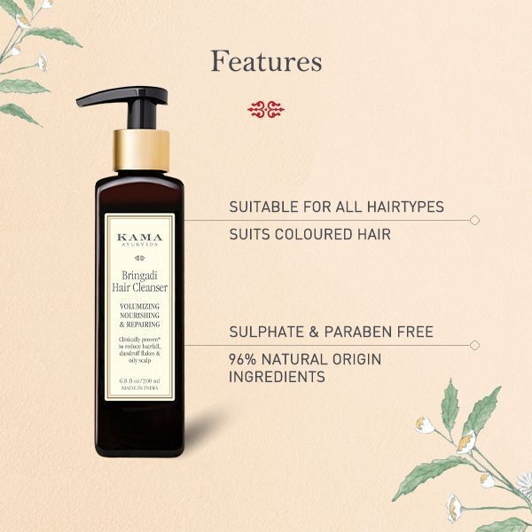 Kama Ayurveda Bringadi Hair Cleanser | Nourishing Shampoo | Hair growth | detox