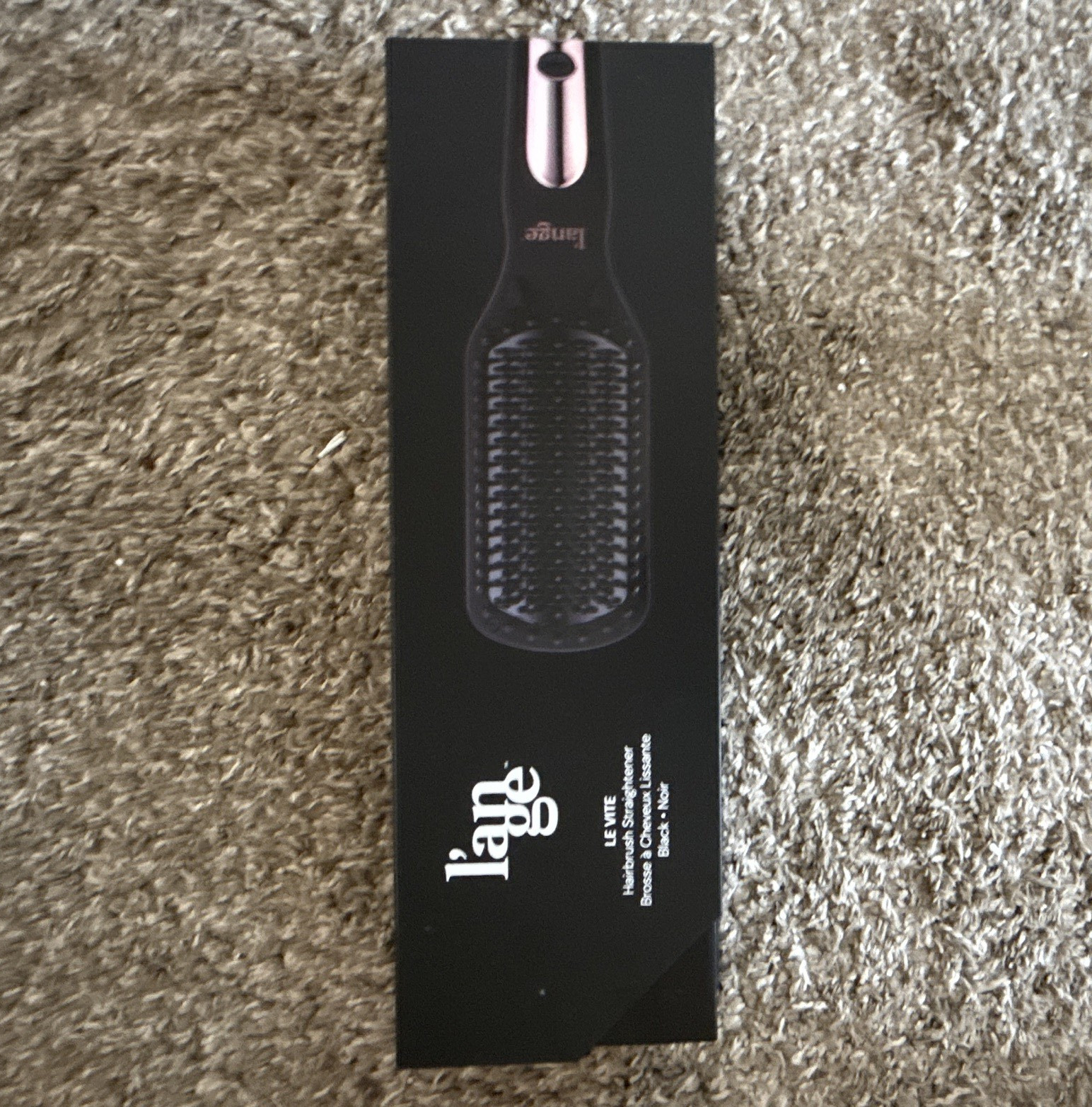 L’ange Le Vite Ionic Straightening Brush 450°F Black