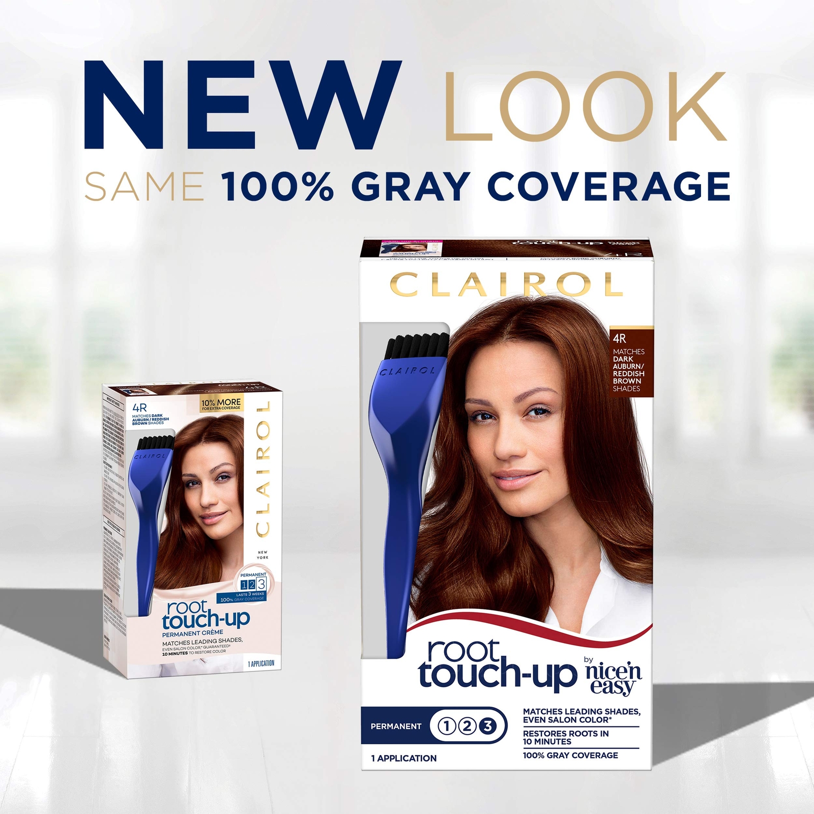 Clairol Root Touch-Up by Nice’n Easy Permanent Hair Dye, 4RV Dark Burgundy Hair