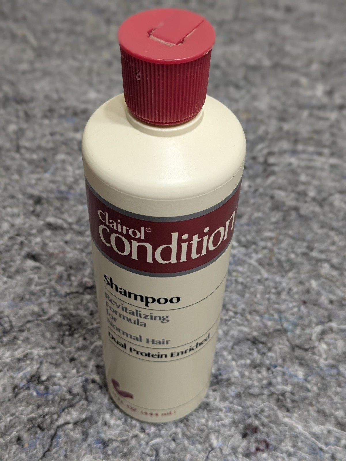 Vintage 80s Clairol Condition Shampoo 15 oz NEW FULL BOTTLE NOS 1986