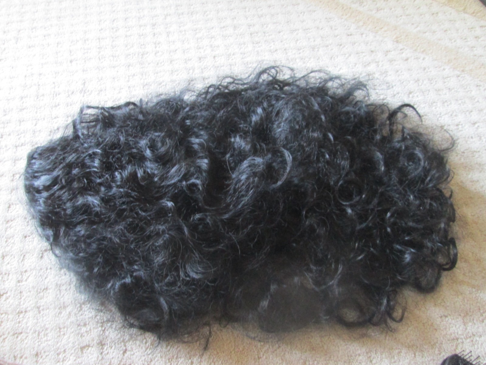 Unbranded Black LONG Curly Wig Adjustable Stylish Hairpiece w/ Clip in