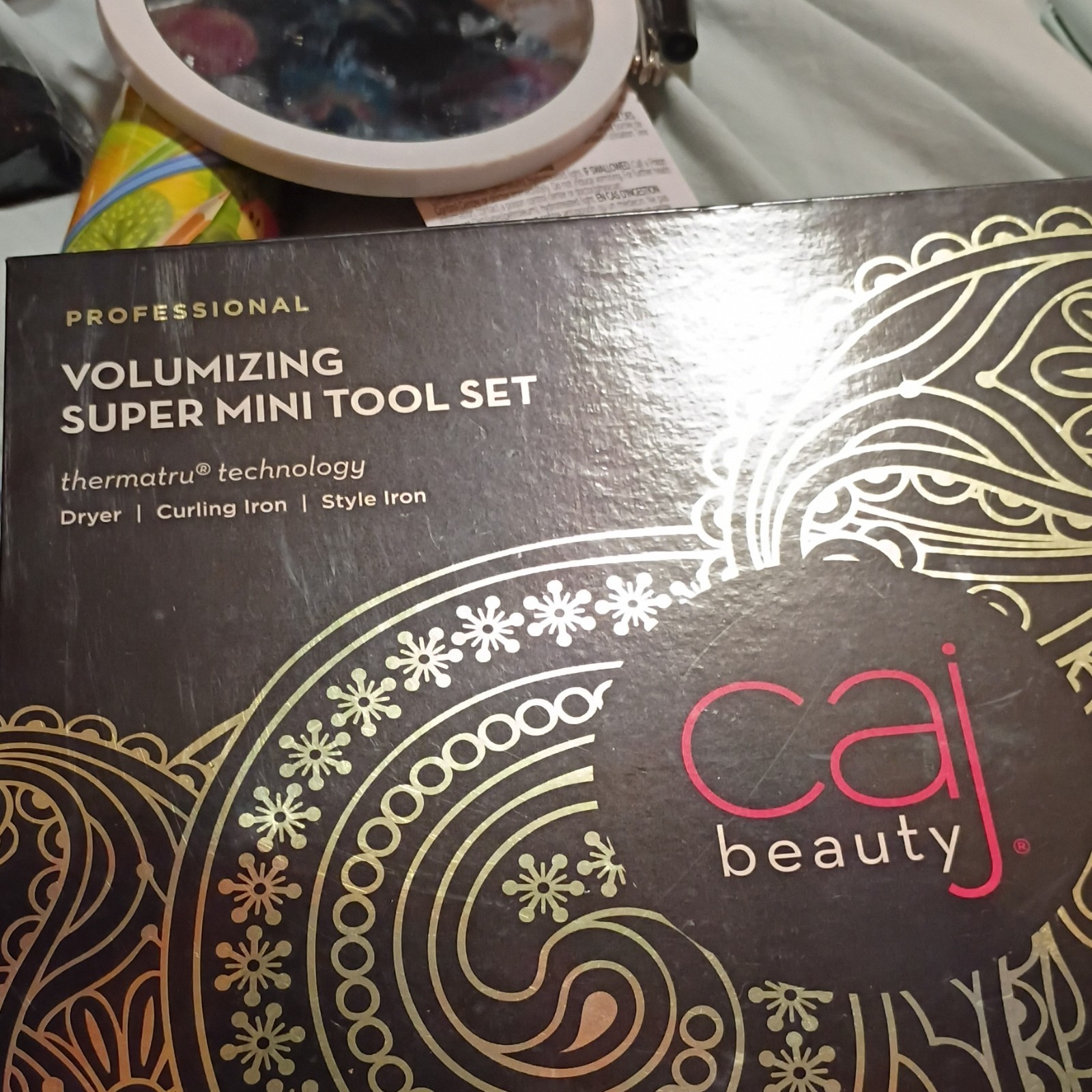 CAJ Beauty Professional Volumizing Super Mini Tool Set Dryer Curl Style Iron
