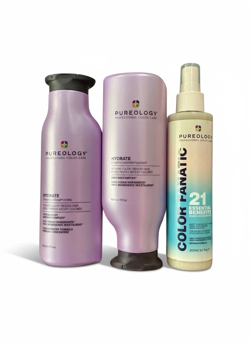 PUREOLOGY Hydrate Shampoo + Conditioner+ Leave-in Spray- NEW!! FREE SHIPPING