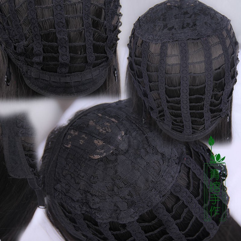 Chinese Traditional Hairpiece Hanfu Prop Ancient Custom Whole Hair Wig Archaic
