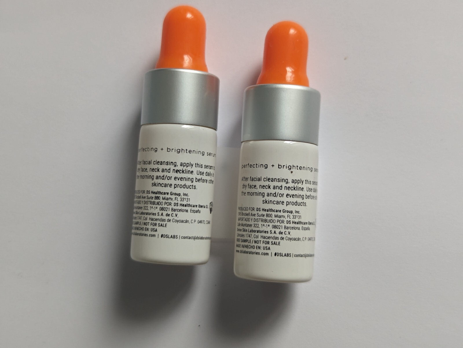 VITAMIN C SAMPLERS – DS LABORATORIES PERFECTING + BRIGHTENING SERUM (2 X 3mL)