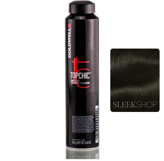 Goldwell Topchic Permanent Hair Color 2N Black 8.6 oz Professional Hair Dye USA