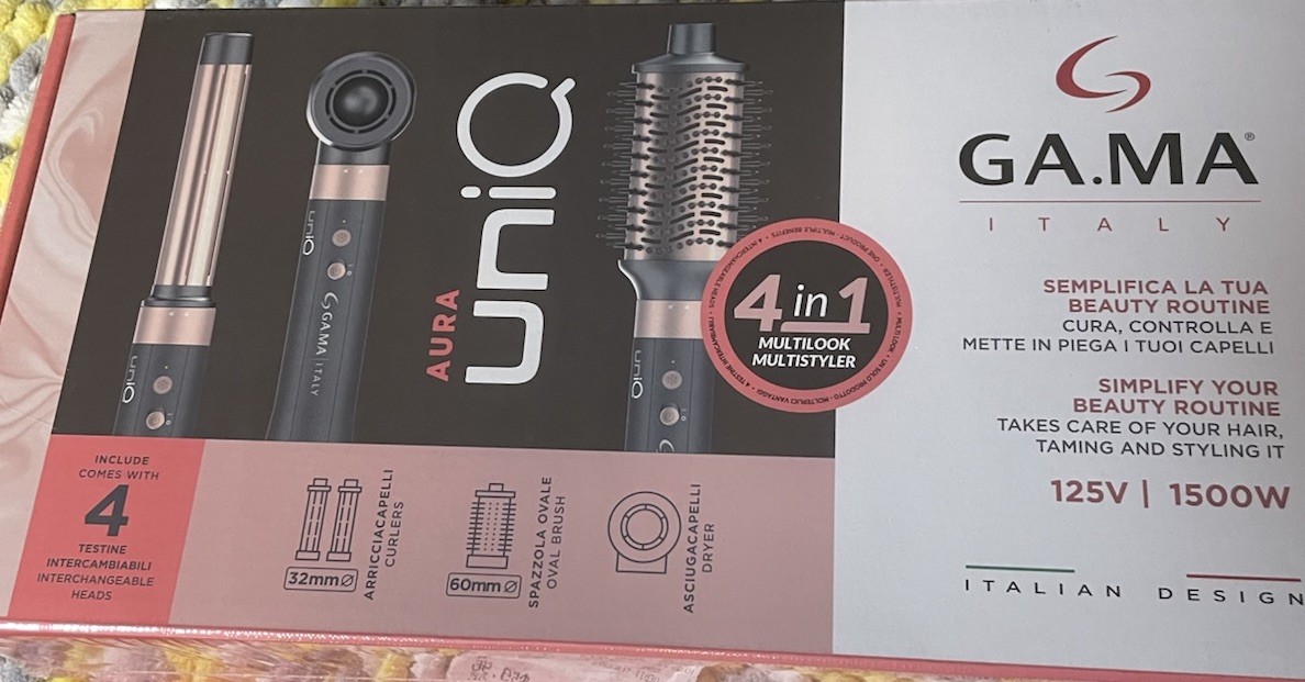 NEW Never Opened GA.MA Italy Aura UNIQ MultiProfessional 4-In-1 Multistyler