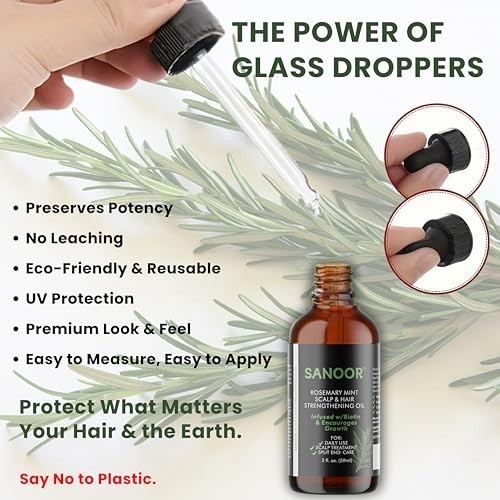 SANOOR® Rosemary Mint, Scalp Hair Growth Oil, Infused Biotin to Encourages Hair