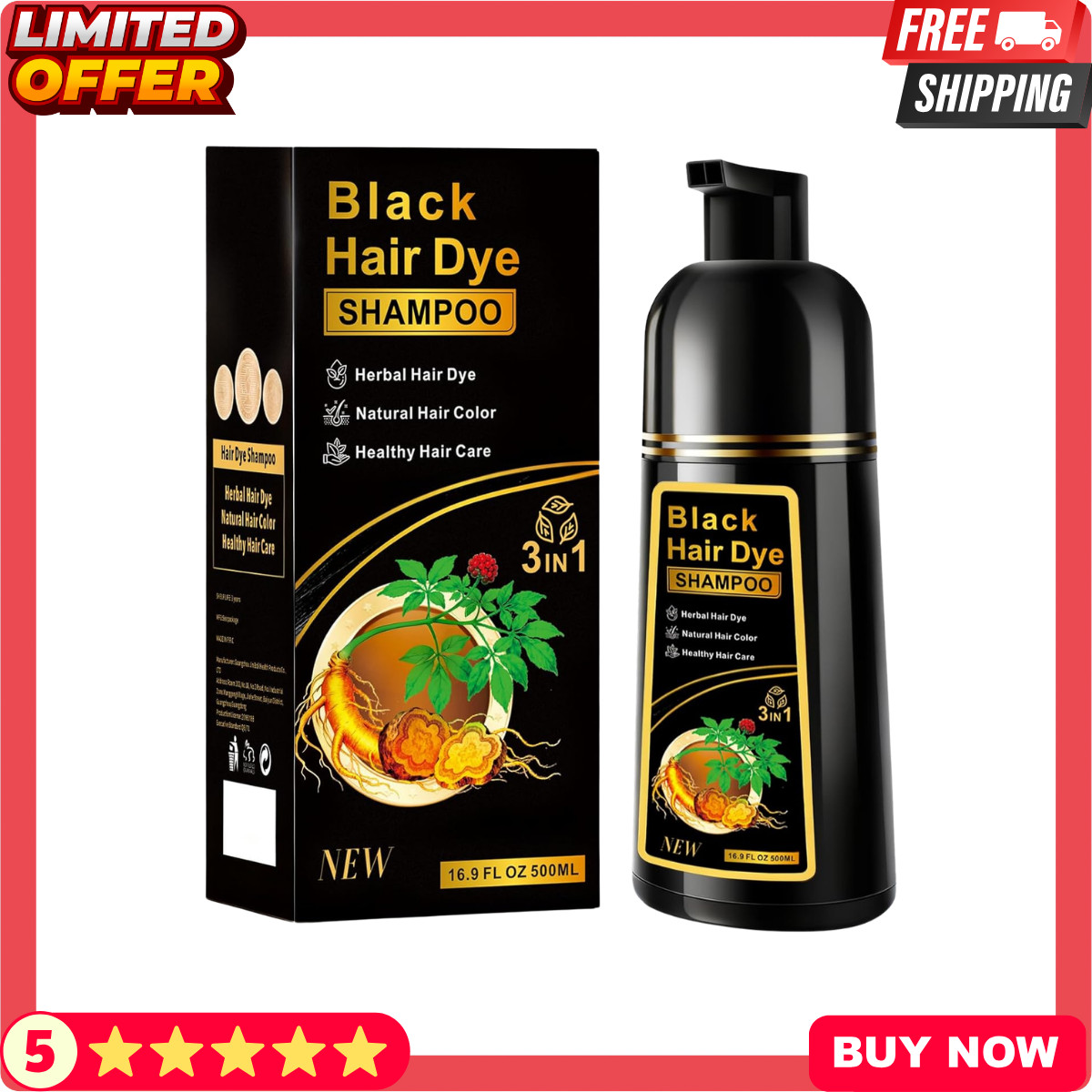 Hair Dye Shampoo 3 in 1 Hair Shampoo Instant Hair Dye Herbal Ingredients US