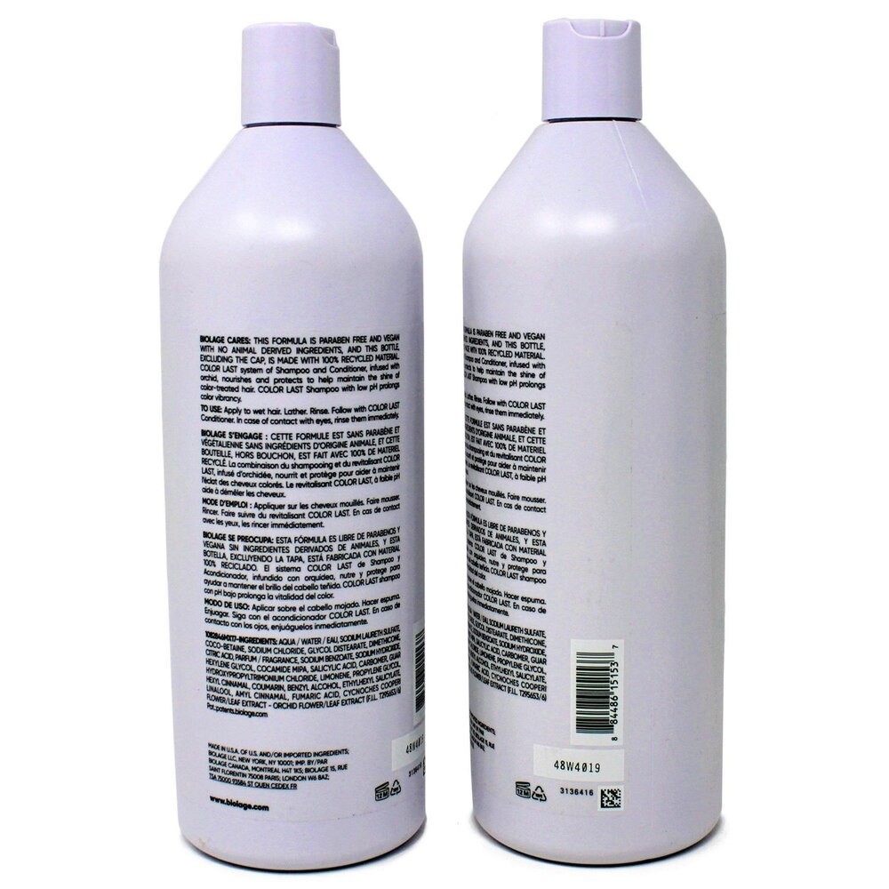 New Biolage Color Last Shampoo, 33.8 Ounces