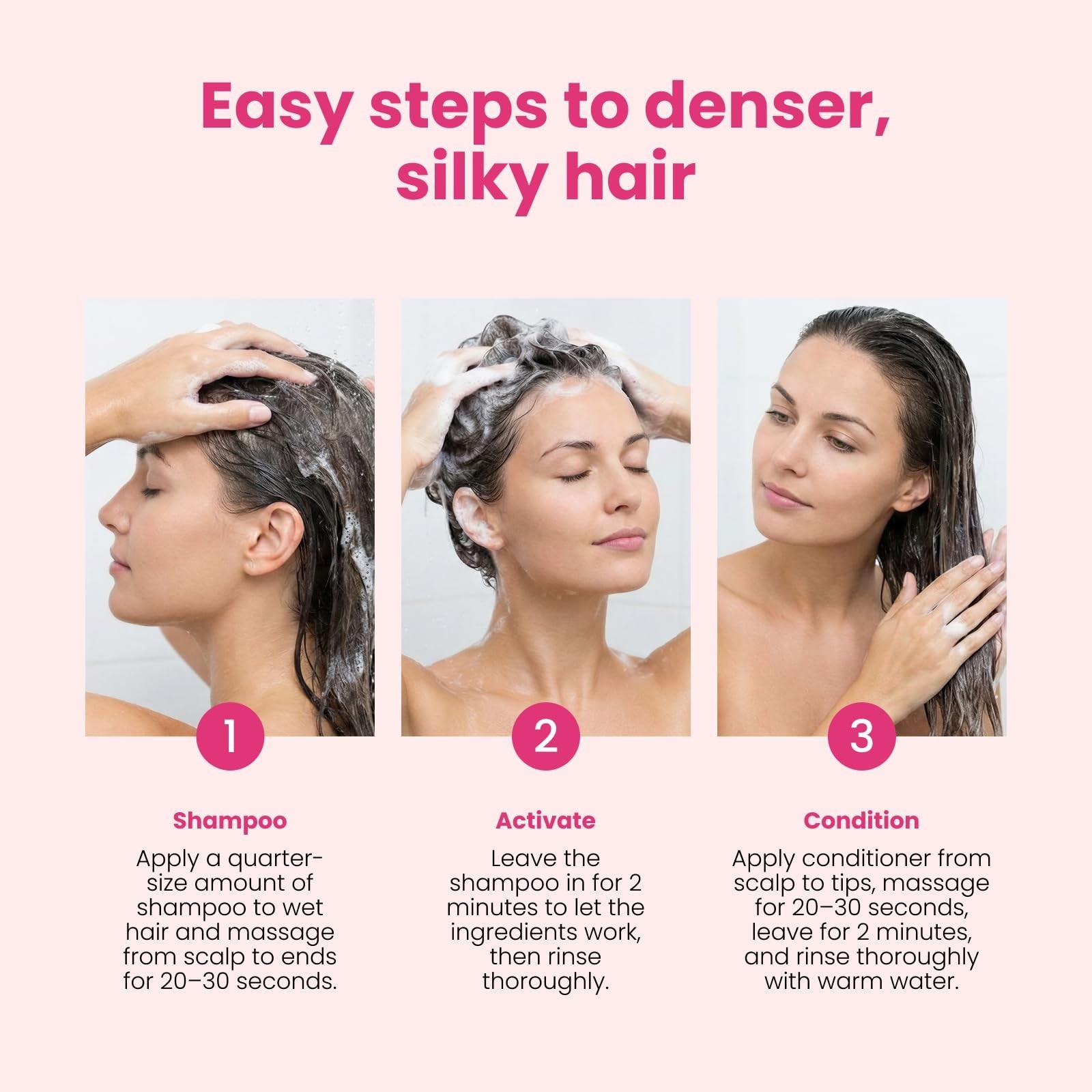 Hair Growth Shampoo & Conditioner Set | DHT Blocker, Biotin, Anti-Hair Fall | Su