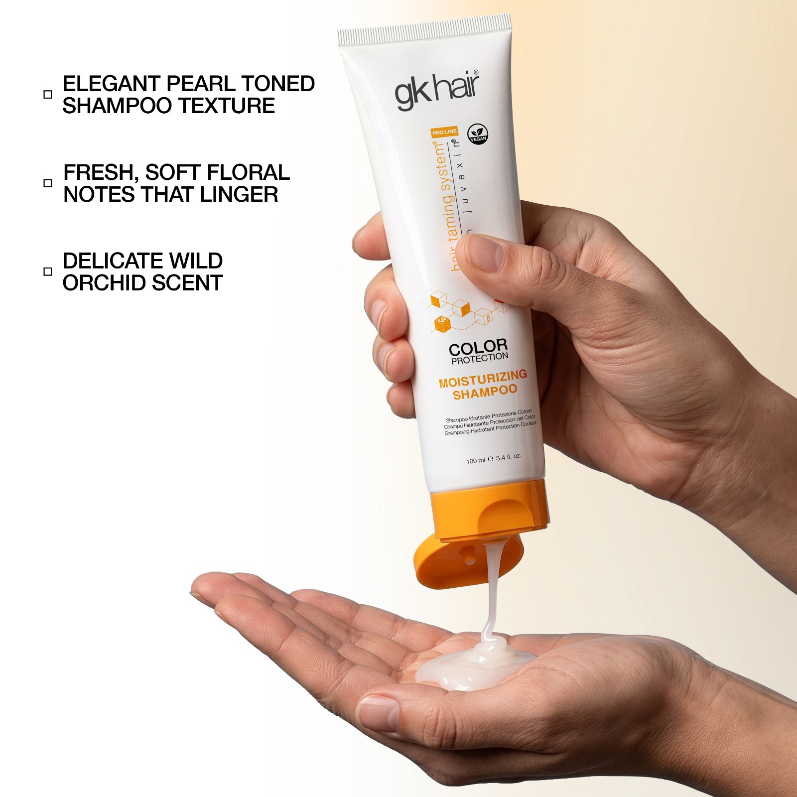 GK HAIR Moisturizing Shampoo (3.4 Fl Oz/100ml) for Hydrating Dry Damage Hair