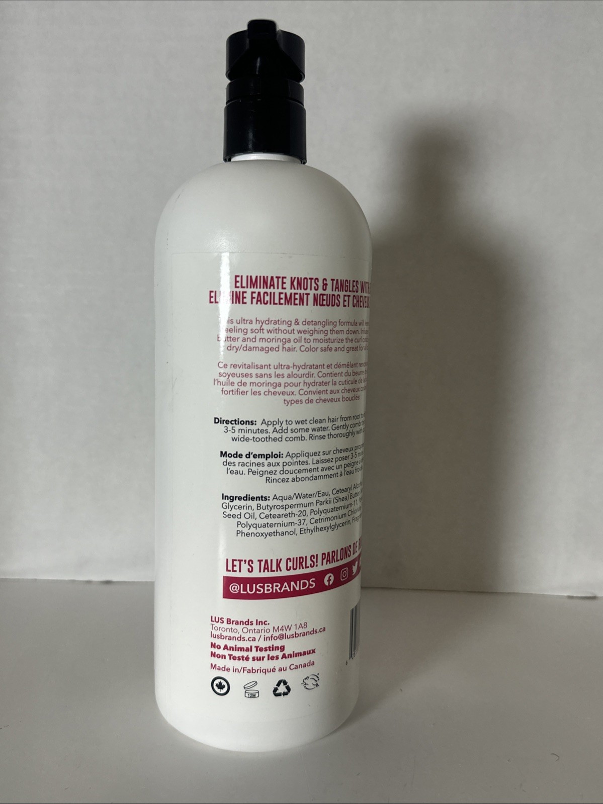 Love UR Curls Silicone Free Step 2 Conditioner, All Curl Types, 33.8 fl oz