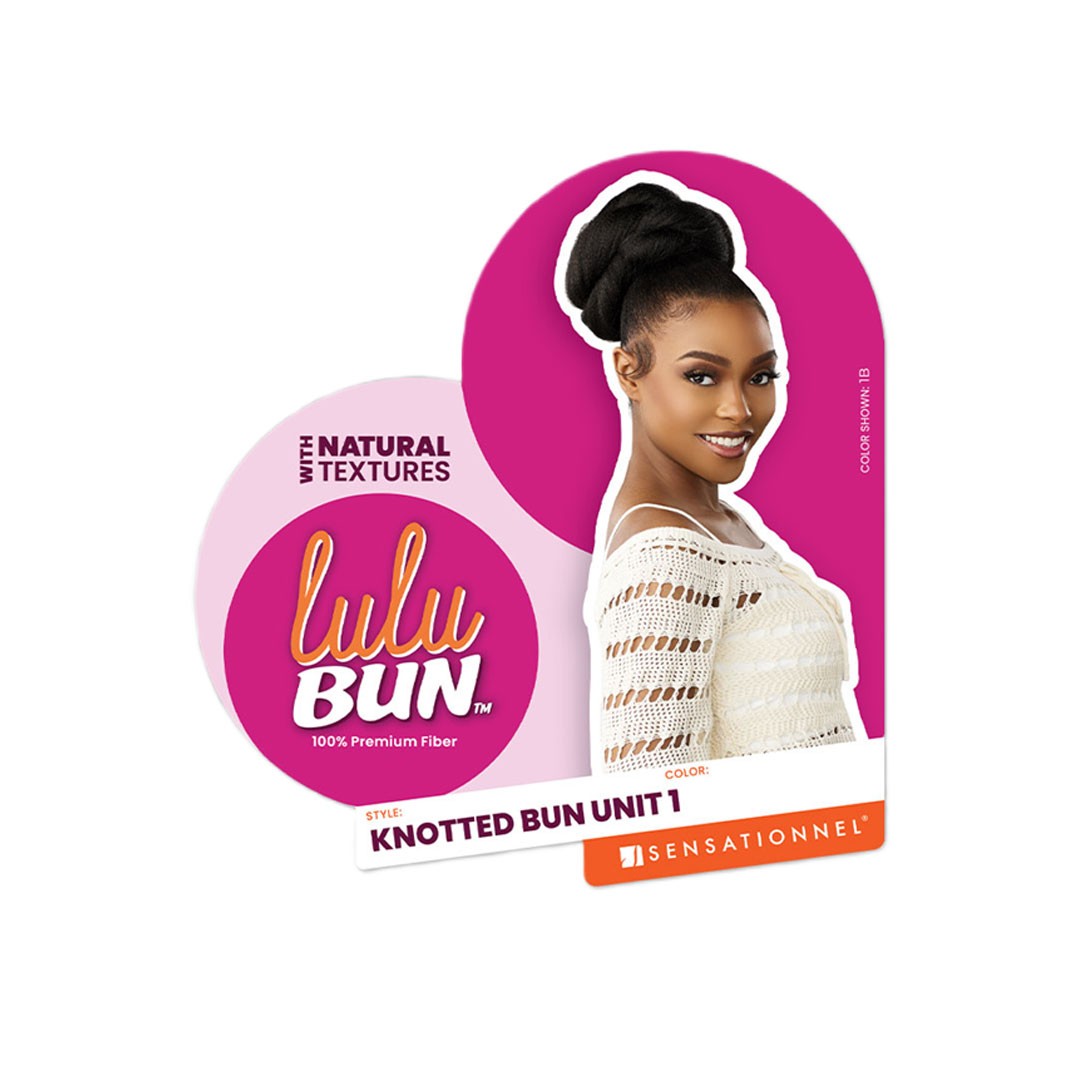 Sensationnel Syntetic Hair Wig Piece Lulu Bun Updo – Knotted Bun Unit 1