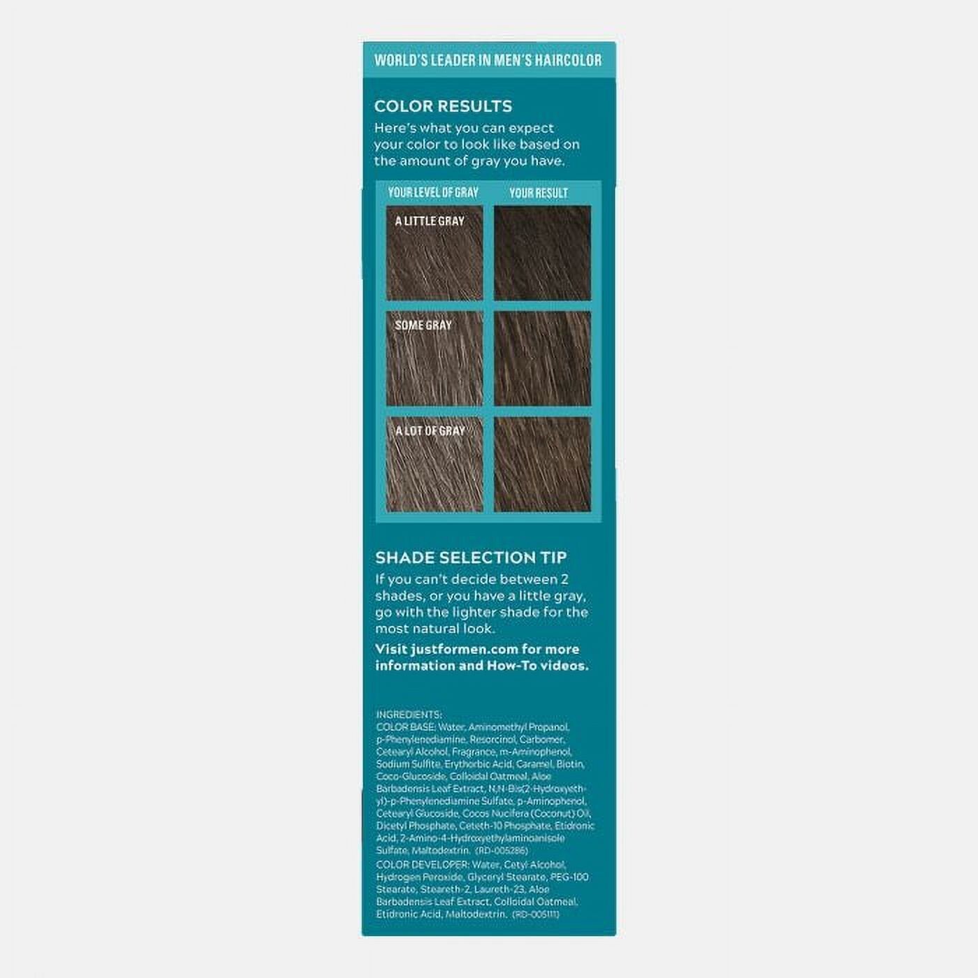 Just For Men M-45 DARK BROWN Mustache & Beard Brush In (1 2 3 pack ) Blue