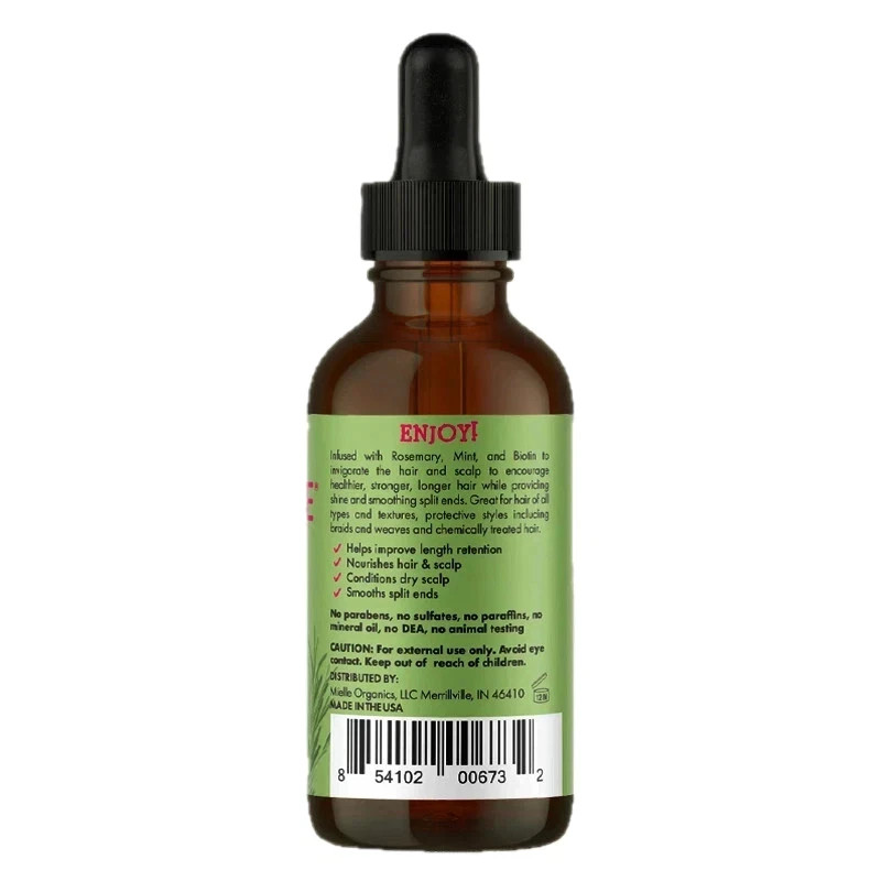 MIELLE Organics Rosemary Mint Scalp & Hair Strengthening Oil w/ Biotin 2PACK