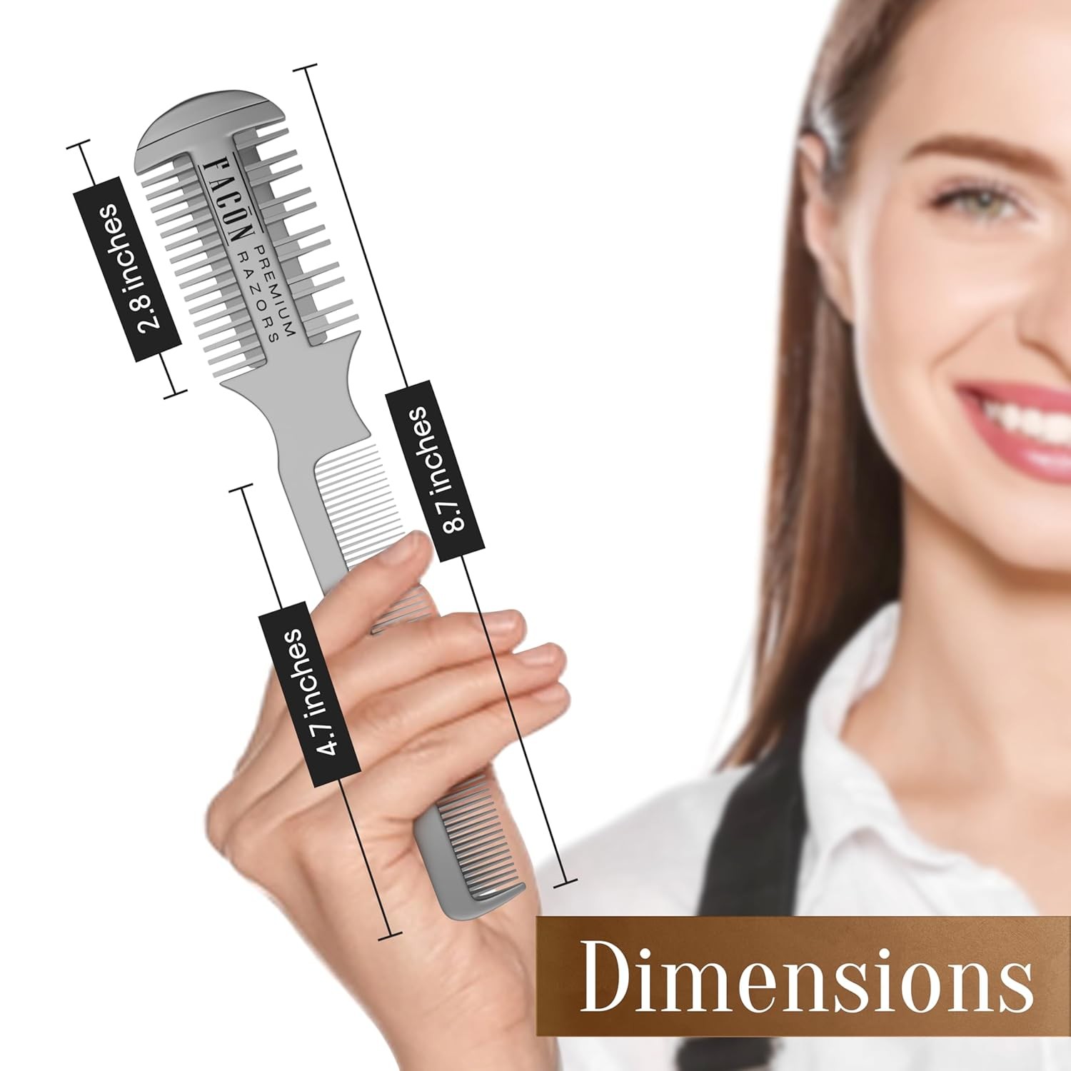 Facón Razor Comb for Hair Cutting – Professional Standard Size
