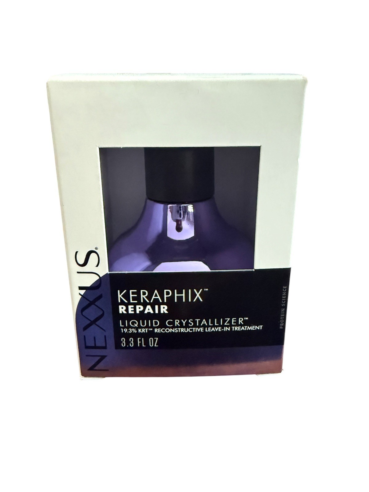 Nexxus KERAPHIX Liquid Crystallizer Hair 3.3 Fl Oz Purple New In Box