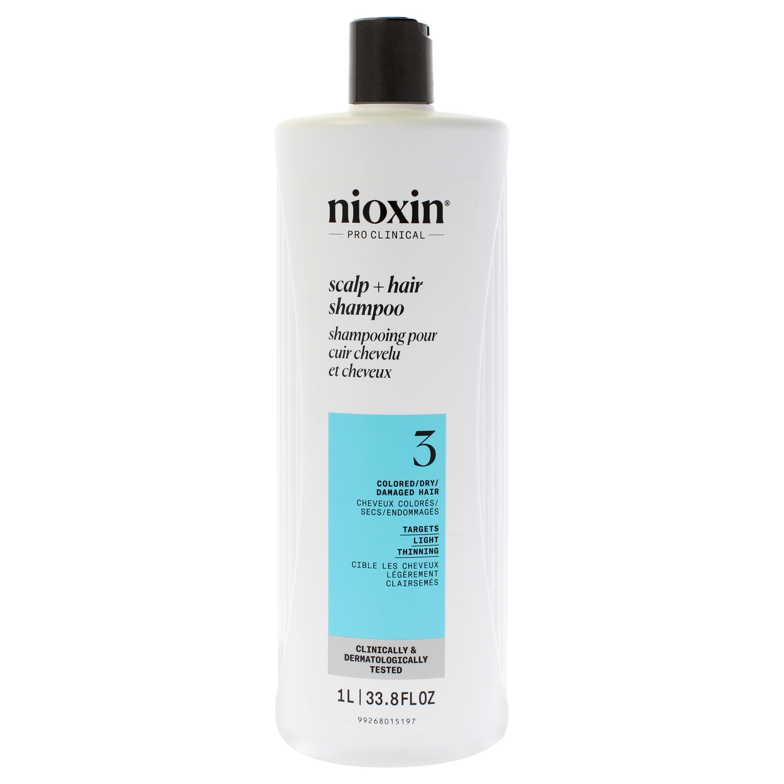 System 3 Cleanser Shampoo by Nioxin for Unisex – 33.8 oz Shampoo