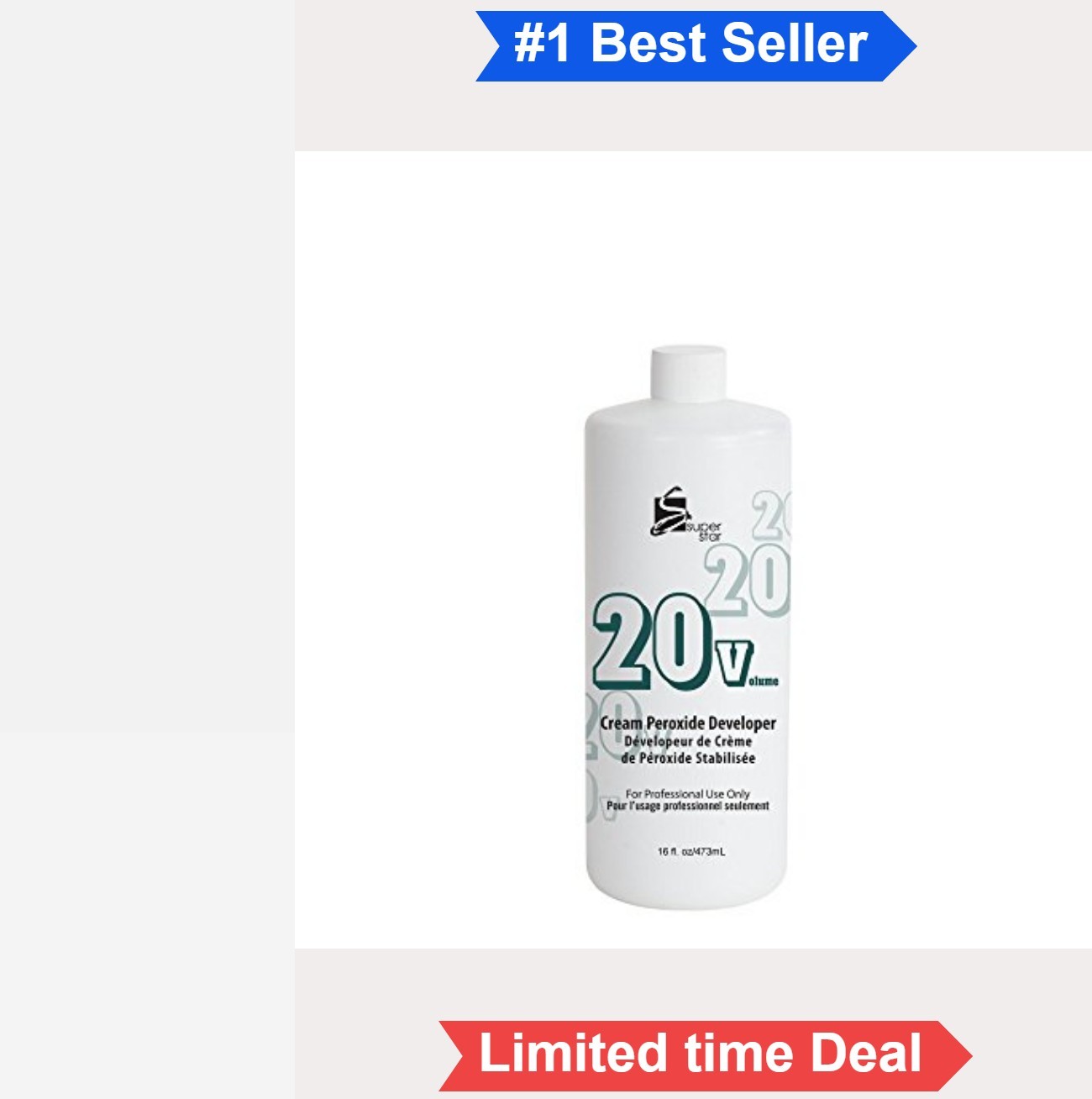 Cream Developer 20 Volume Hair Color Peroxide Non Drip Highlighting Gel Formula