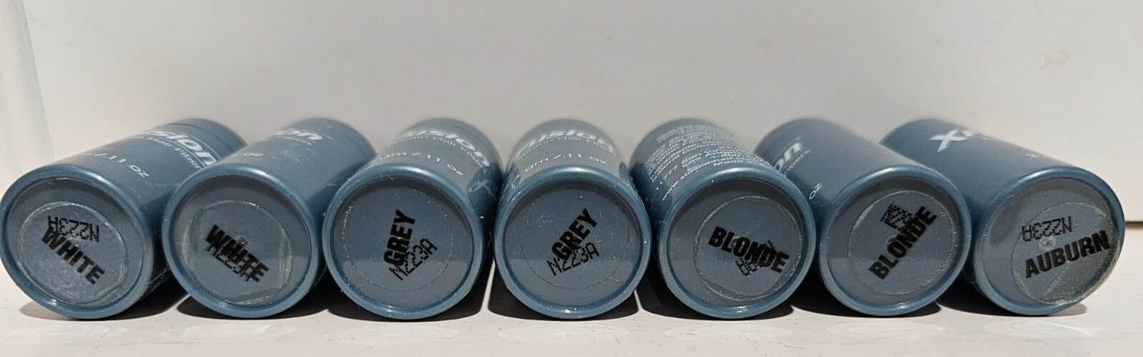 XFusion Keratin Hair Fiber Fiber 3g Ea. 2 x White, 2 x Grey,2 x Blonde, 1 Auburn