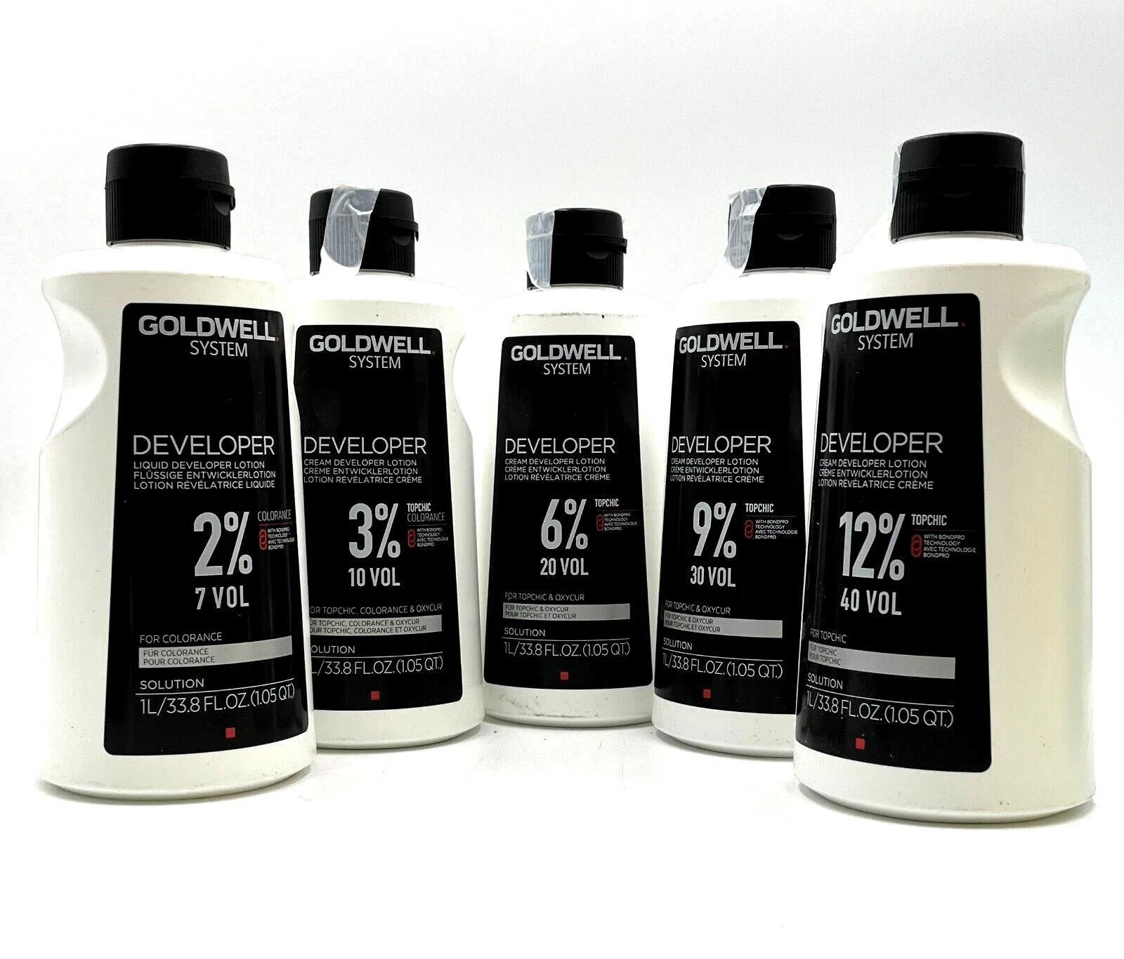Goldwell Developer Cream Developer Lotion For Topchic & Oxycur 33.8 oz-Choose