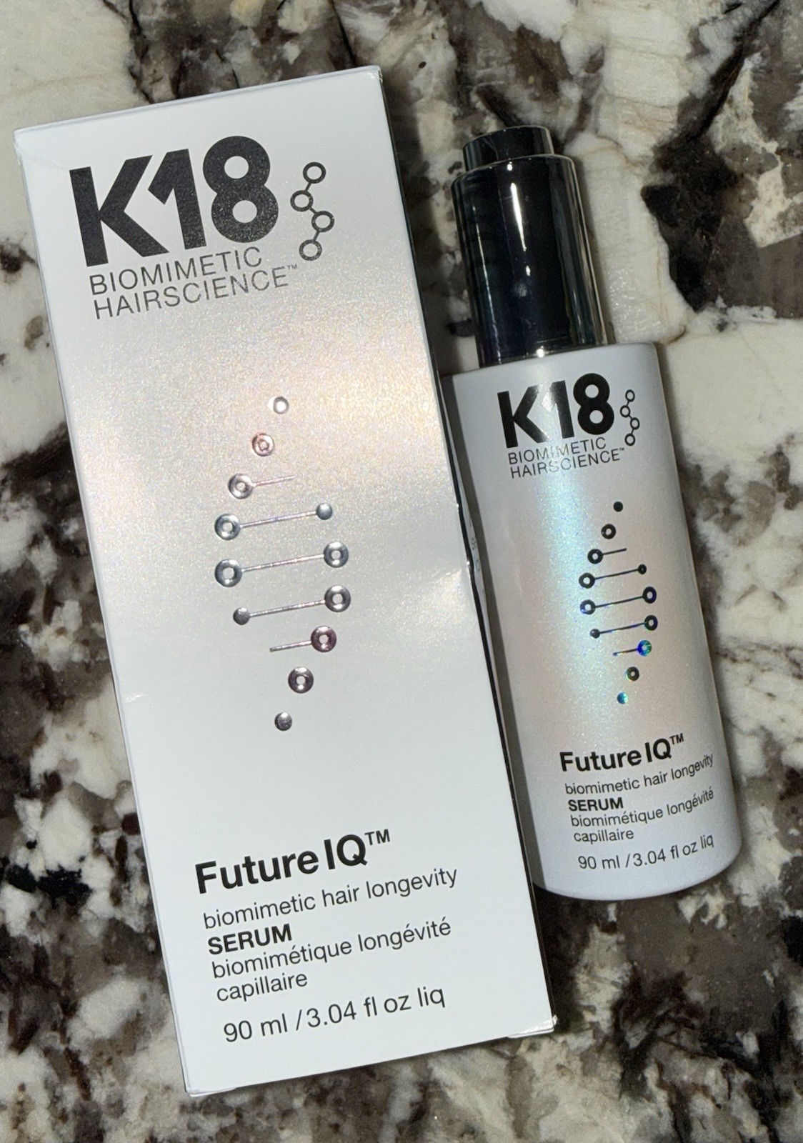 K18 Future IQ Biomimetic Hair Longevity Molecular Repair Hair Serum 90ml NEW