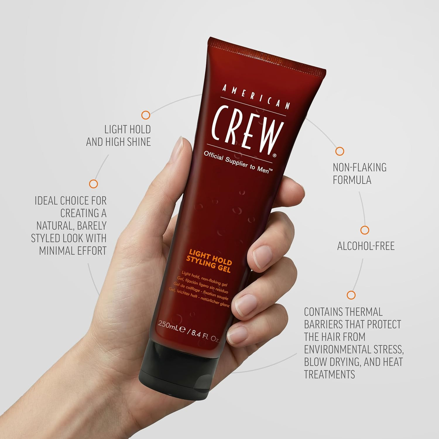 Men’S Styling Gel, Light Hold & Natural Shine, 13.1 Fl Oz | Light, Flexible Hold
