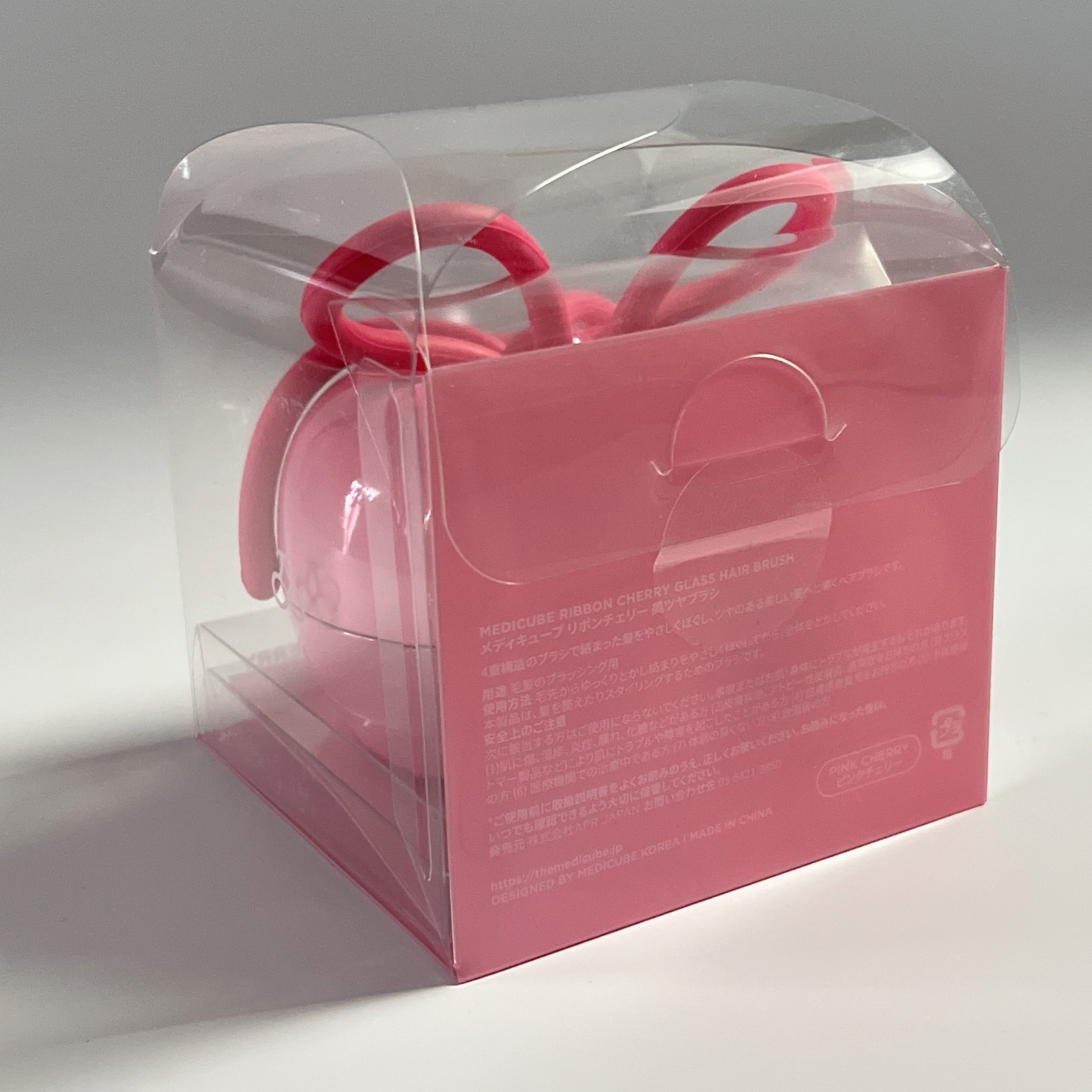 medicube x FOREVER CHERRY Ribbon Cherry Hair Brush Pink Limited Edition