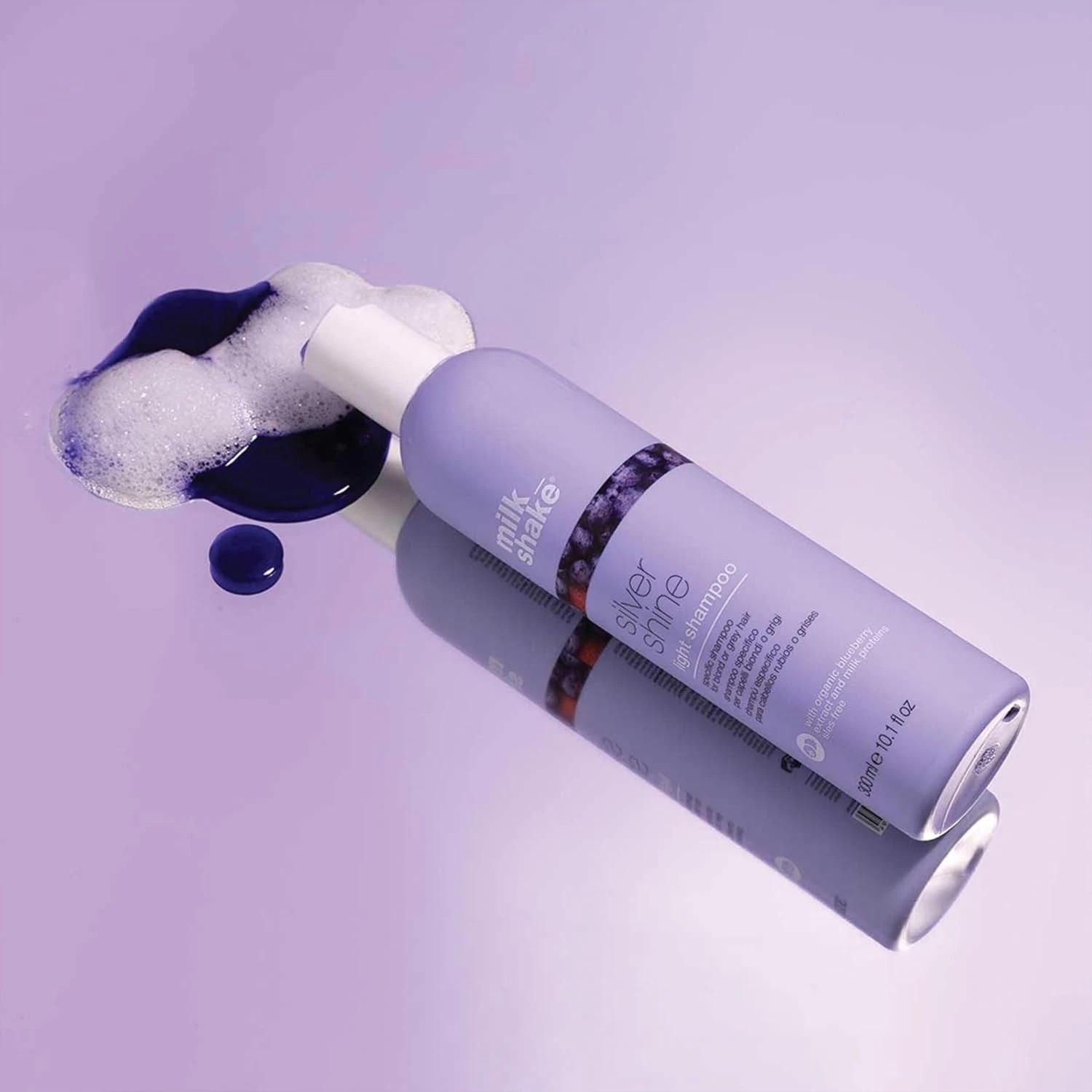 milk_shake Silver Shine Light Purple Shampoo for Blonde Hair 10.1 fl oz