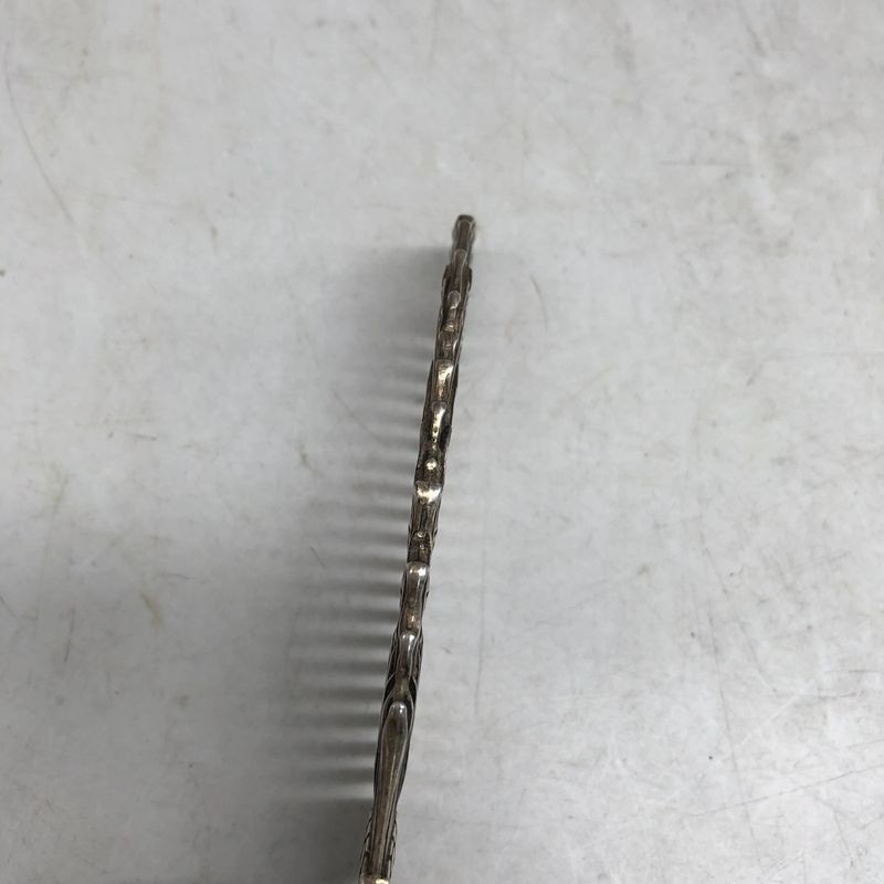 Vintage China Antique Collection White Copper Phoenix Patterne Comb Healthy Gift