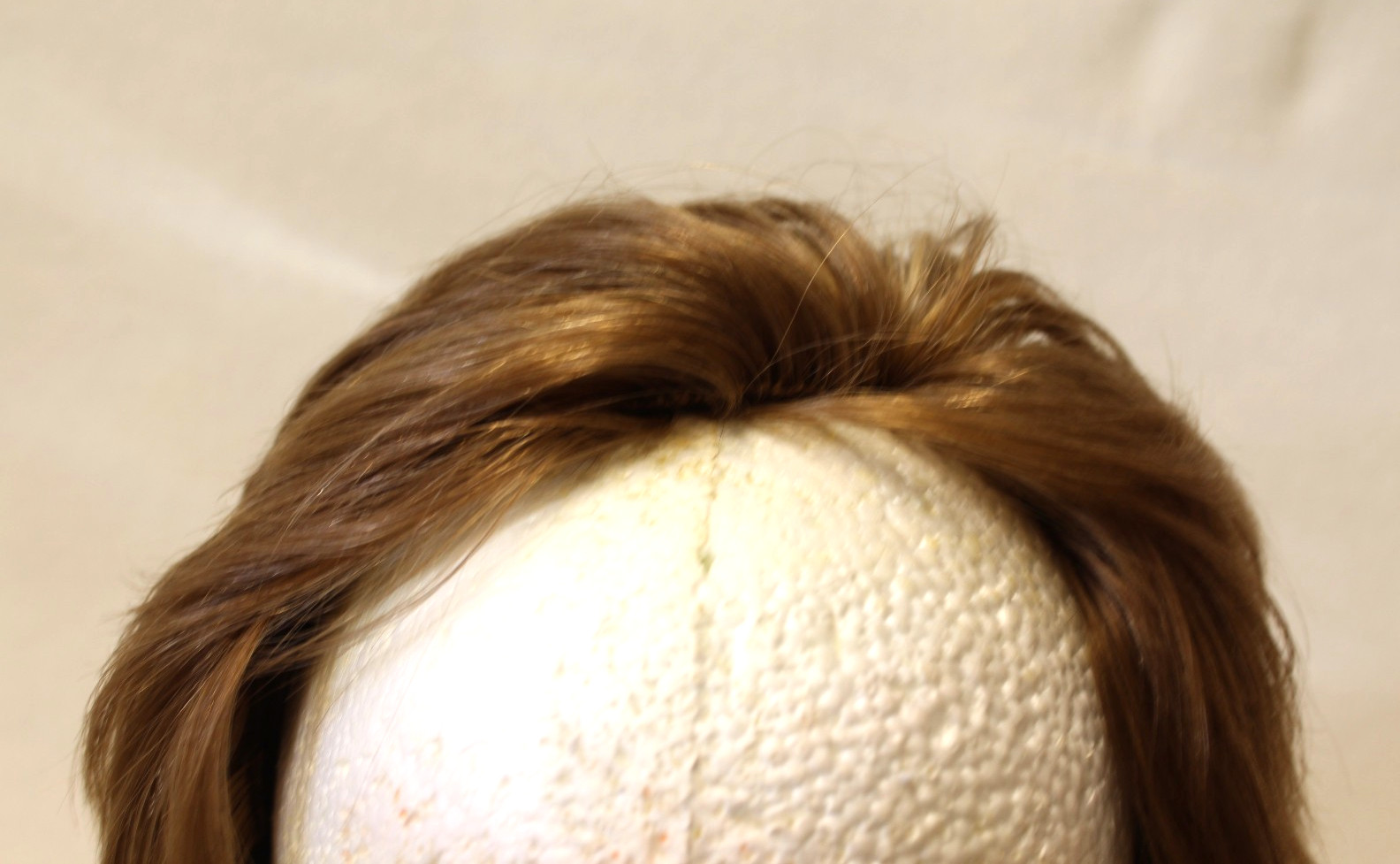 60’s – 70’s SEARS HIGH FASHION WIG BROWN LYRETTE REAL HUMAN HAIR, in W. GERMANY