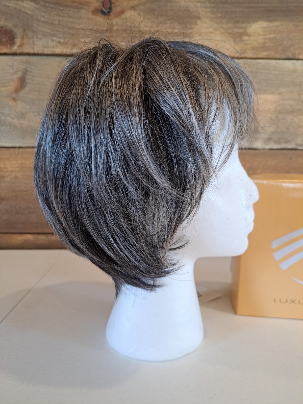 GABOR Luxury Collection Gray Wig Sugared Charcoal Average Prodigy Modacrylic NEW
